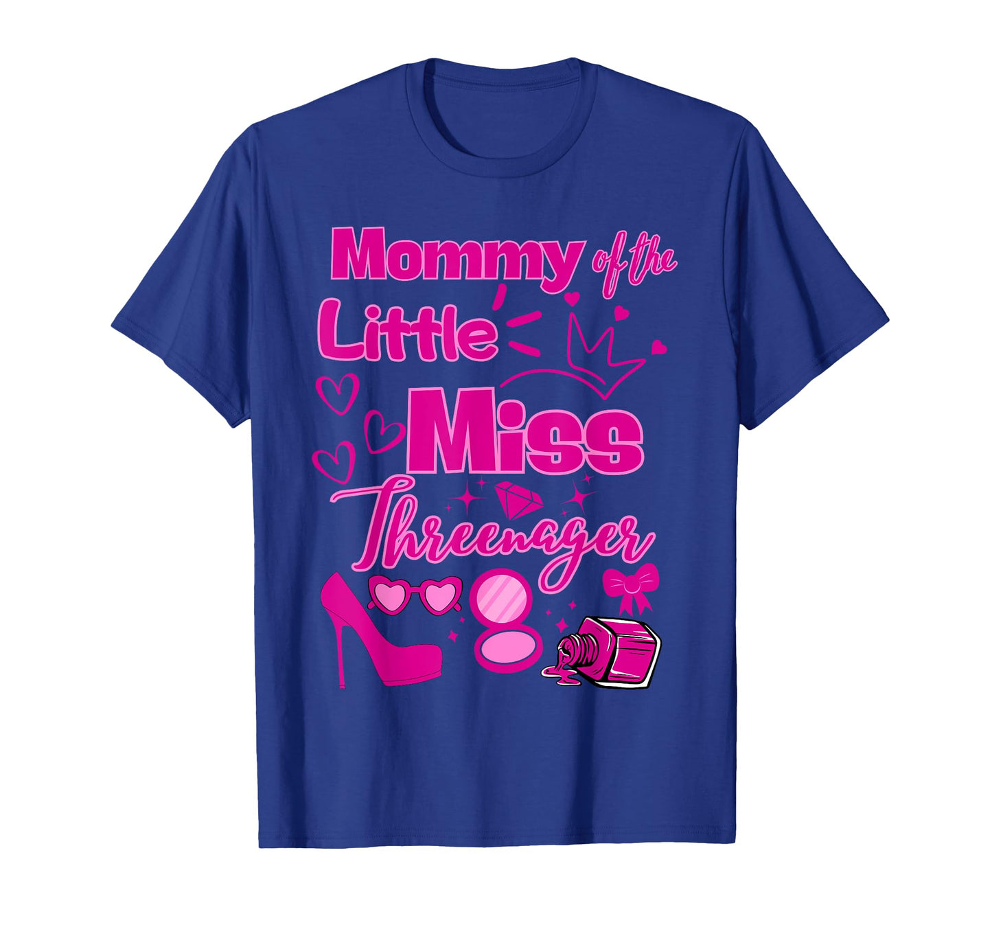 Mommy Miss Threenager 13 Bday Girls Salon SPA Makeup Party T-Shirt