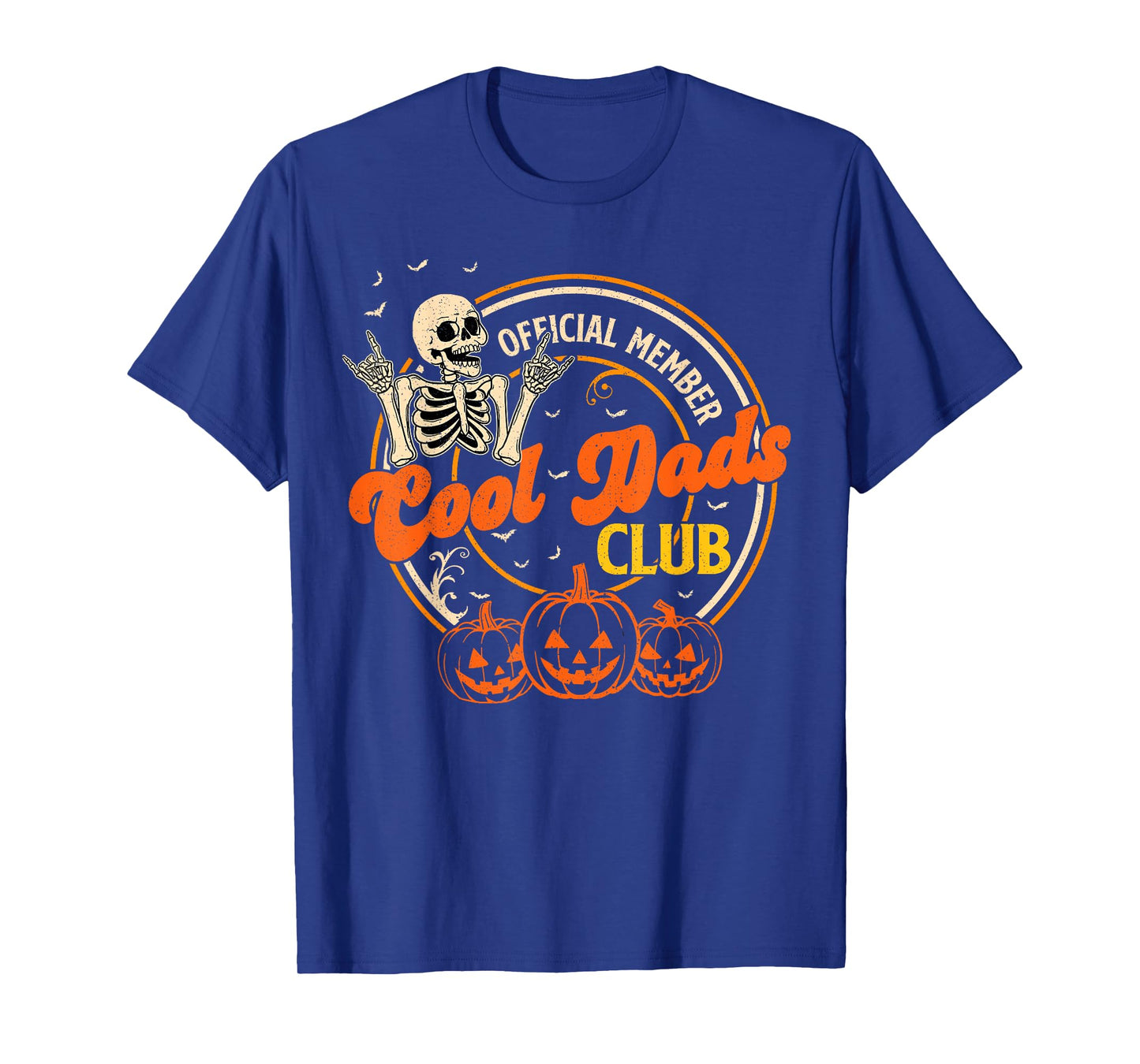 Official Member Cool Dads Club Skeleton Dad Halloween T-Shirt