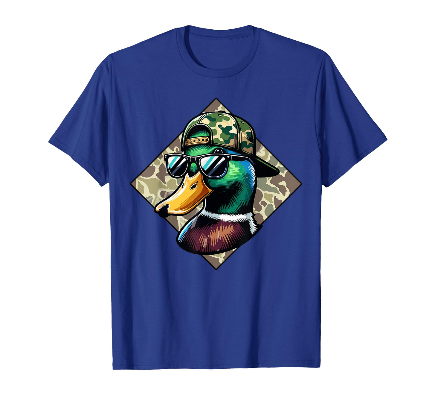Camo Patriotic Mallard Duck Camouflage Flying Duck Hunting T-Shirt