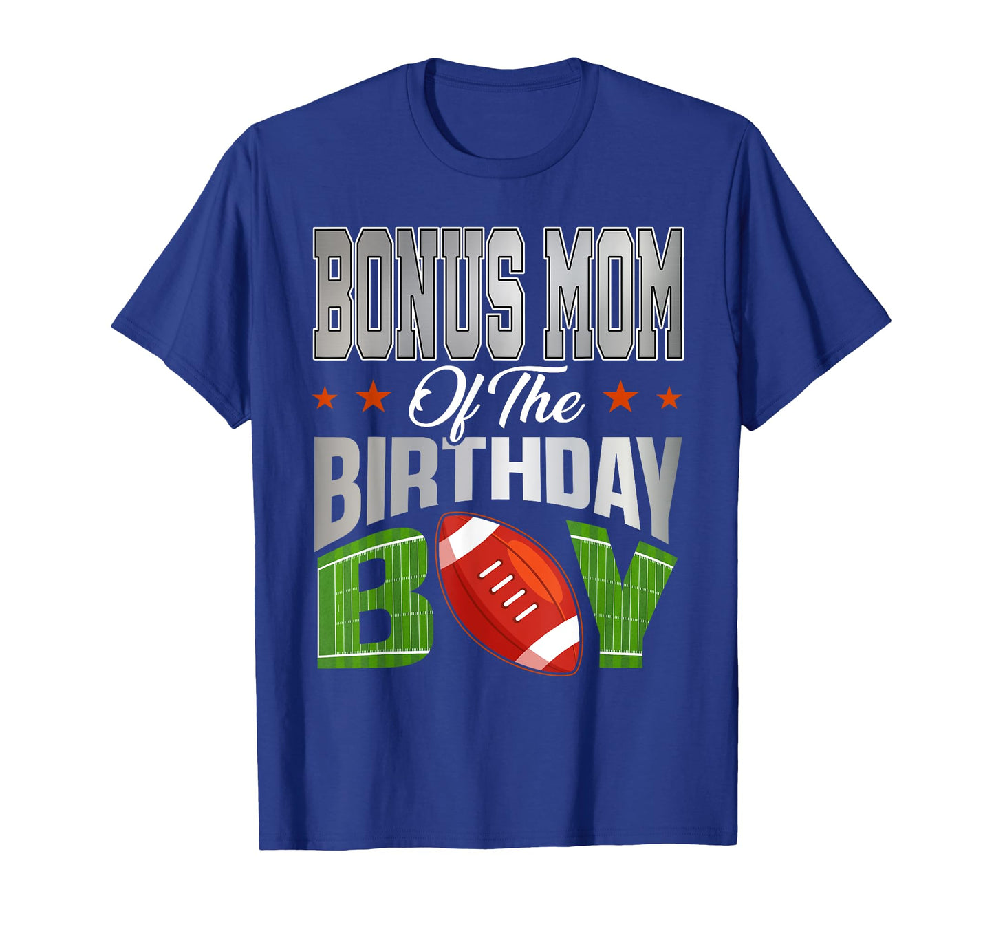 Bonus Mom of The Birthday Boy Football Party Family Matching T-Shirt