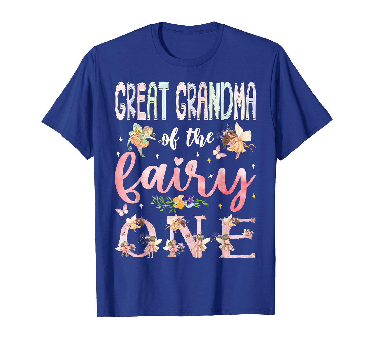 Great Grandma Of The Fairy One 1St Birthday Girl Matching T-Shirt