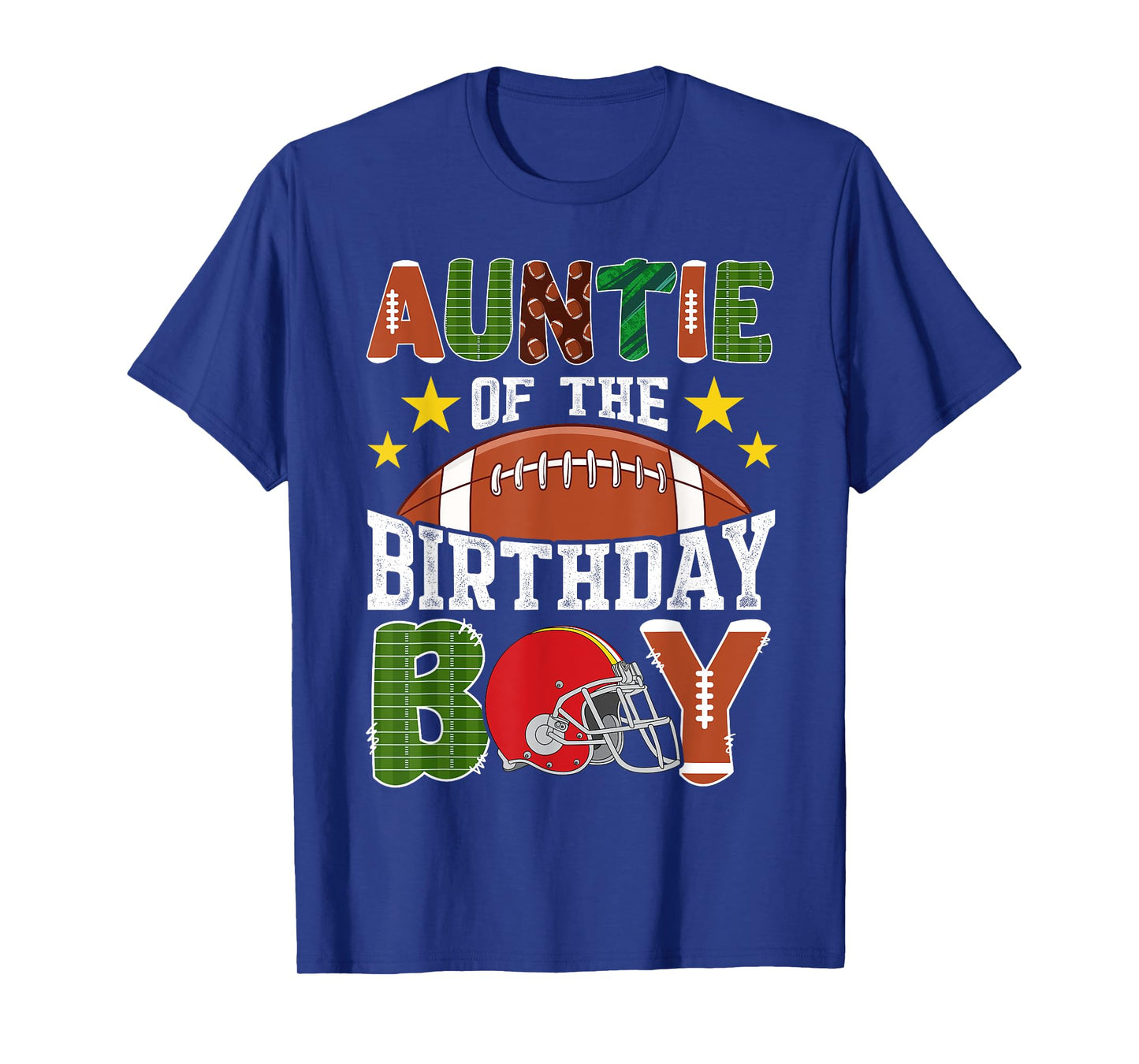 Football Auntie Of The Birthday Boy Family Matching T-Shirt