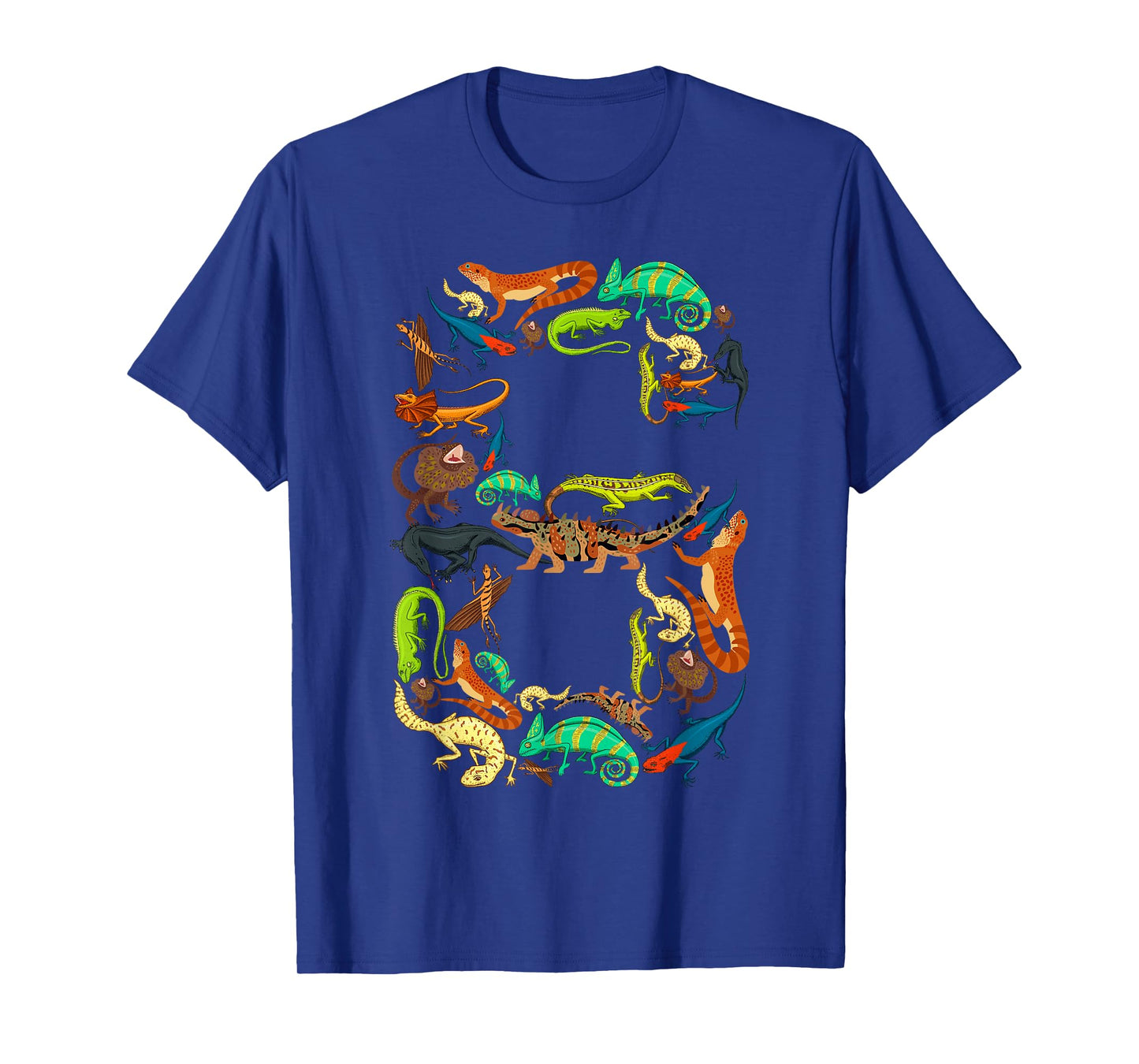 Kids 6th Birthday Reptiles Lizards Theme 6 Year Old Boys T-Shirt