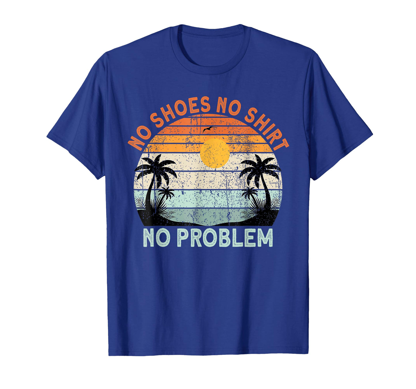 Funny No Shoes Shirt No Problem Coconut Tree Country Music T-Shirt