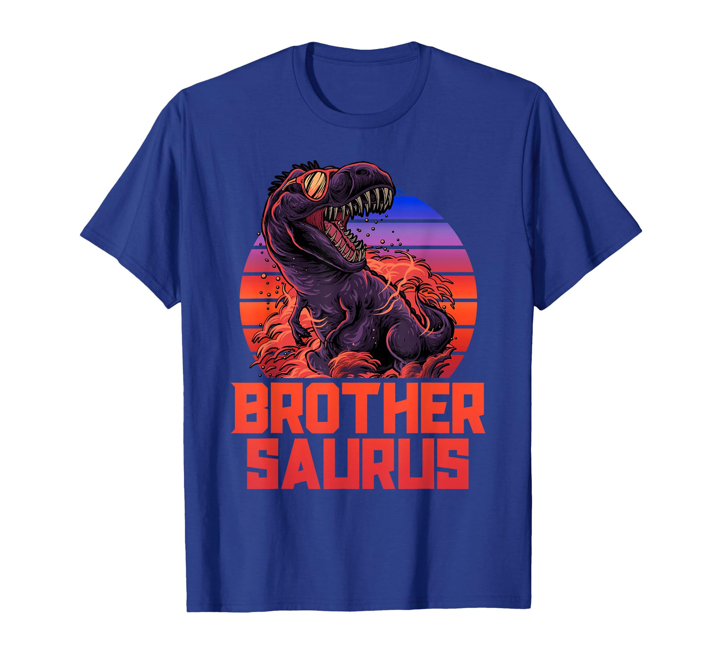 Brothersaurus T-Rex Shirt Brother Saurus Retro 80s Dinosaur T-Shirt