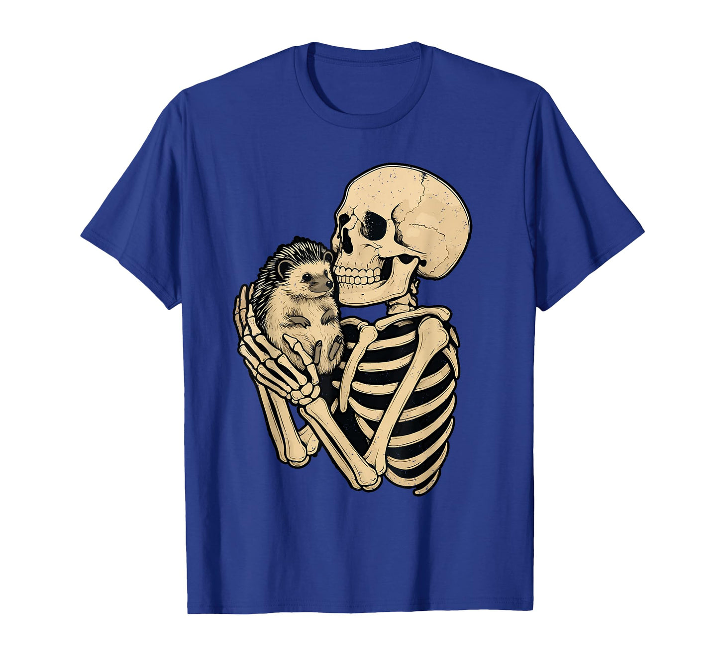 Skeleton Hedgehog Halloween Bones Skull Gothic Animal Lover T-Shirt
