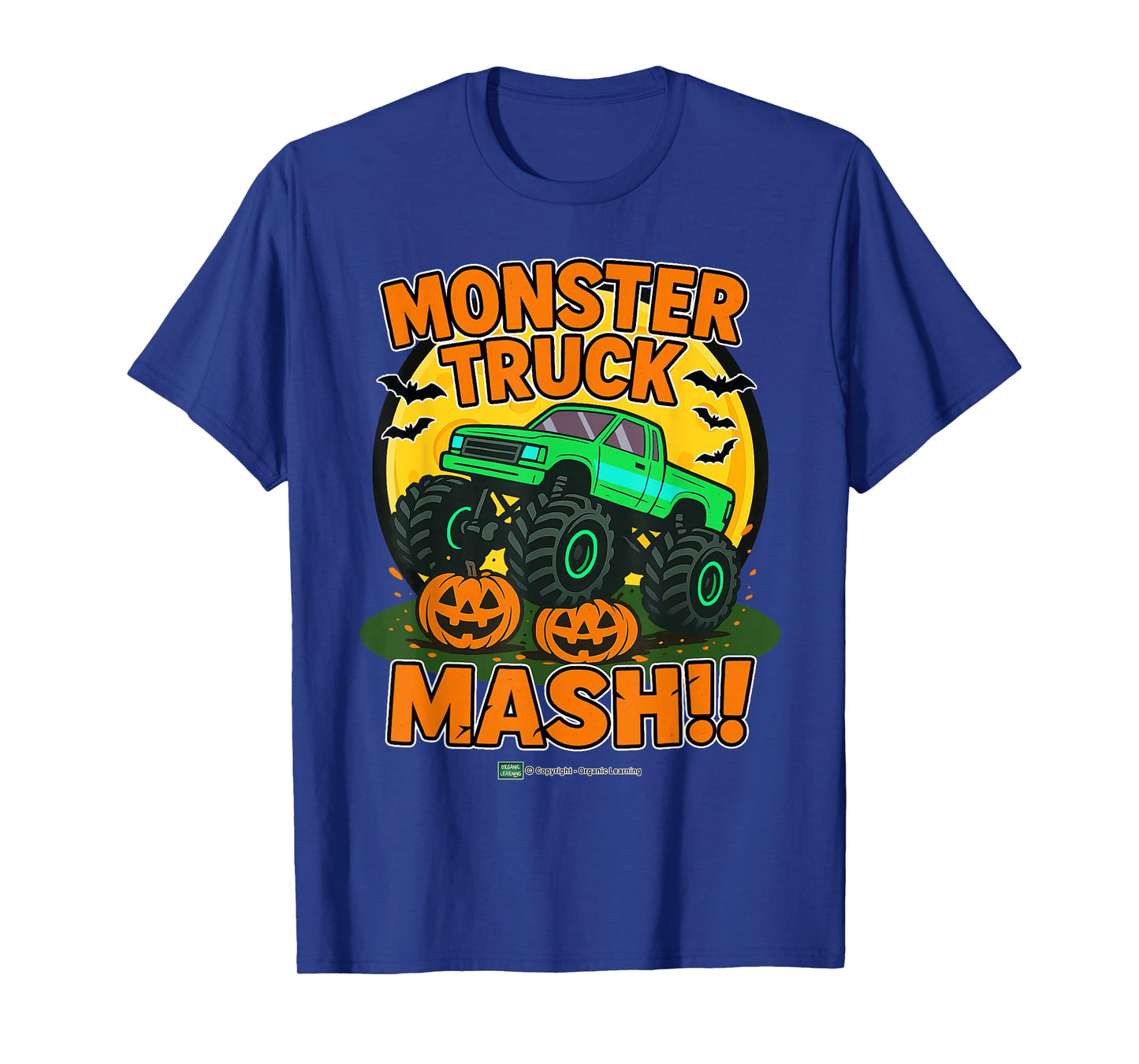 Spooky Monster Truck Halloween Pumpkin Smash T-Shirt