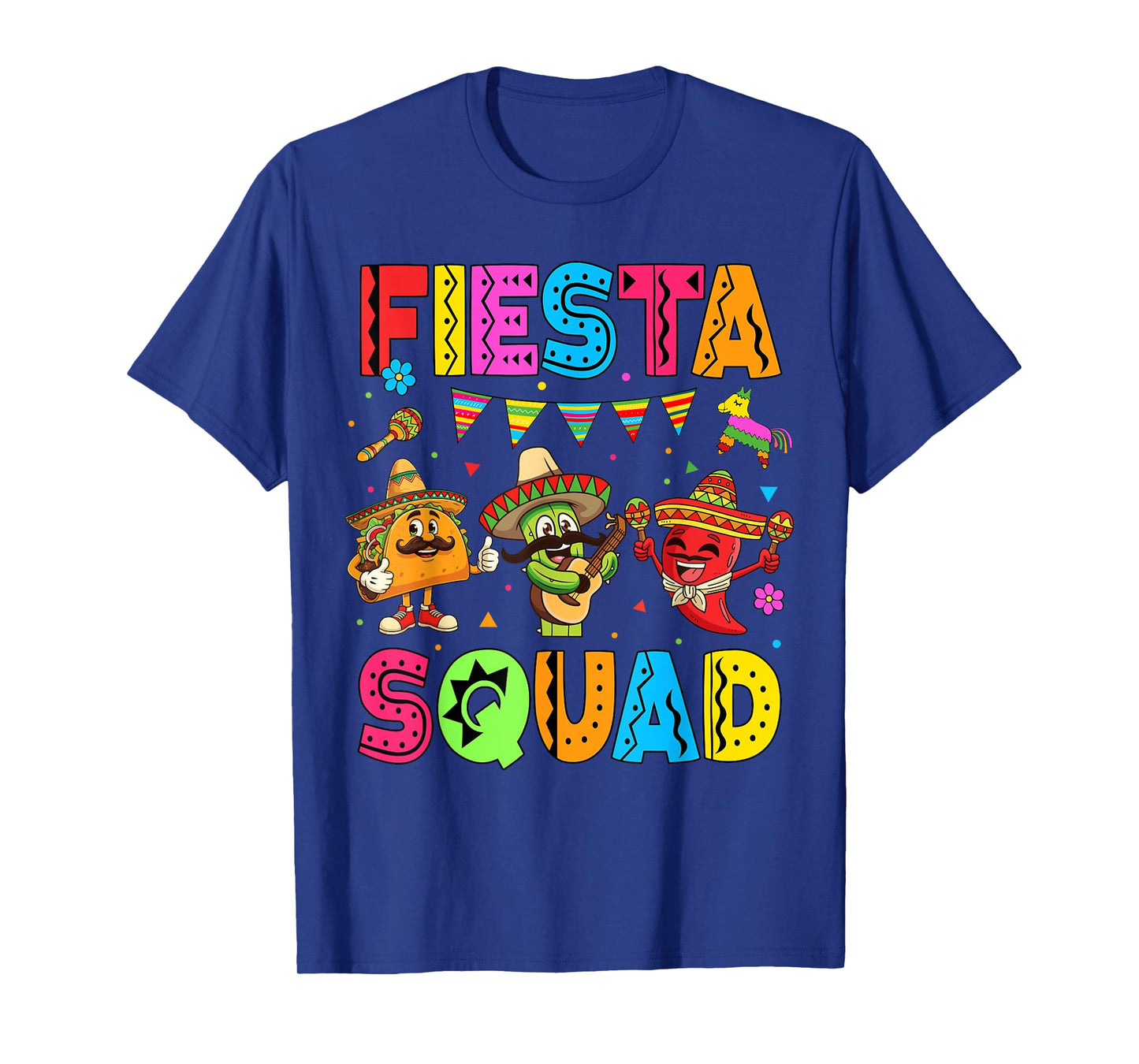 Fiesta Squad Cinco De Mayo Let's Fiesta Mexican Men Women T-Shirt