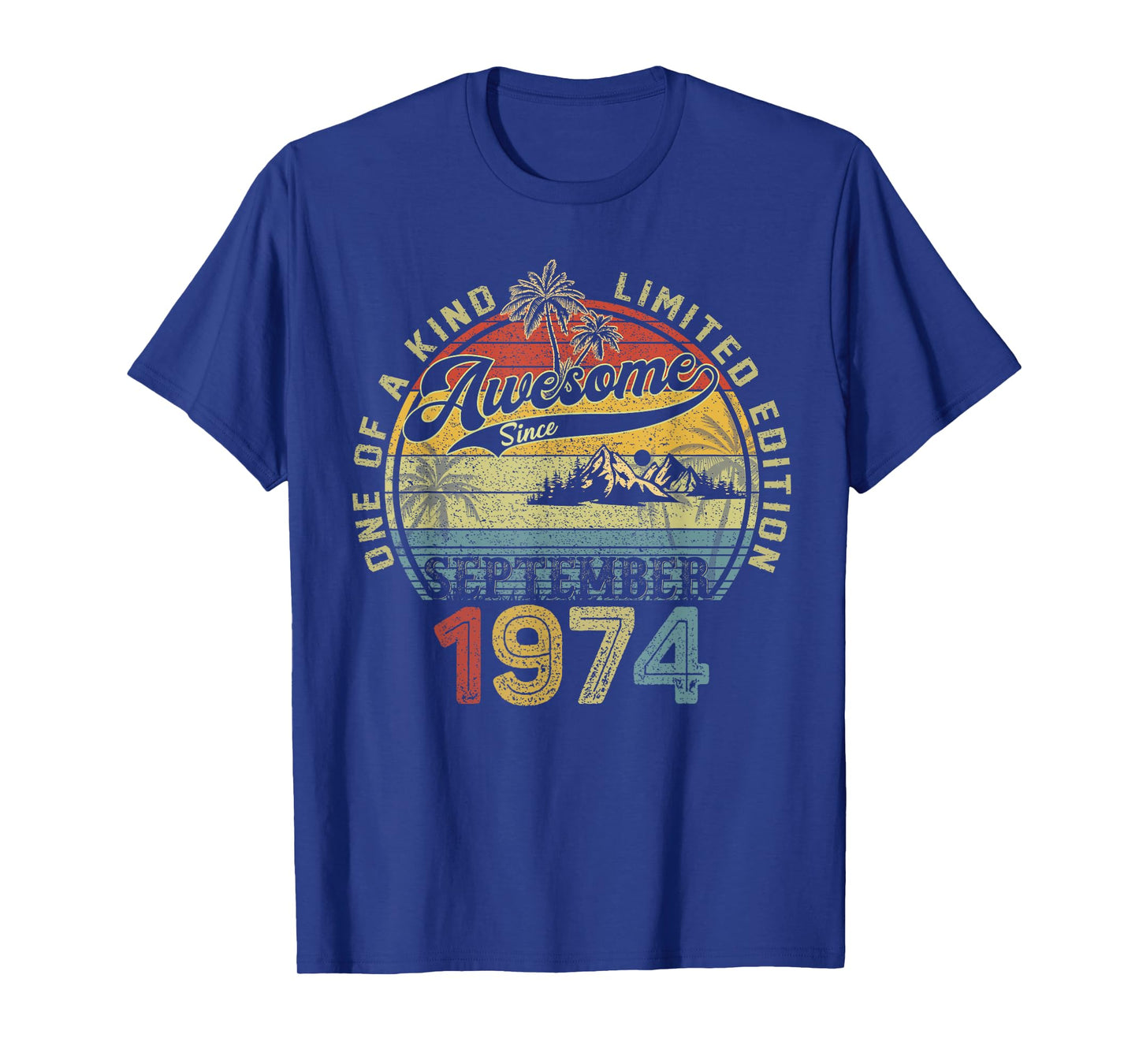 50th Birthday Gifts for Men September 1974 50 year Old Bday T-Shirt