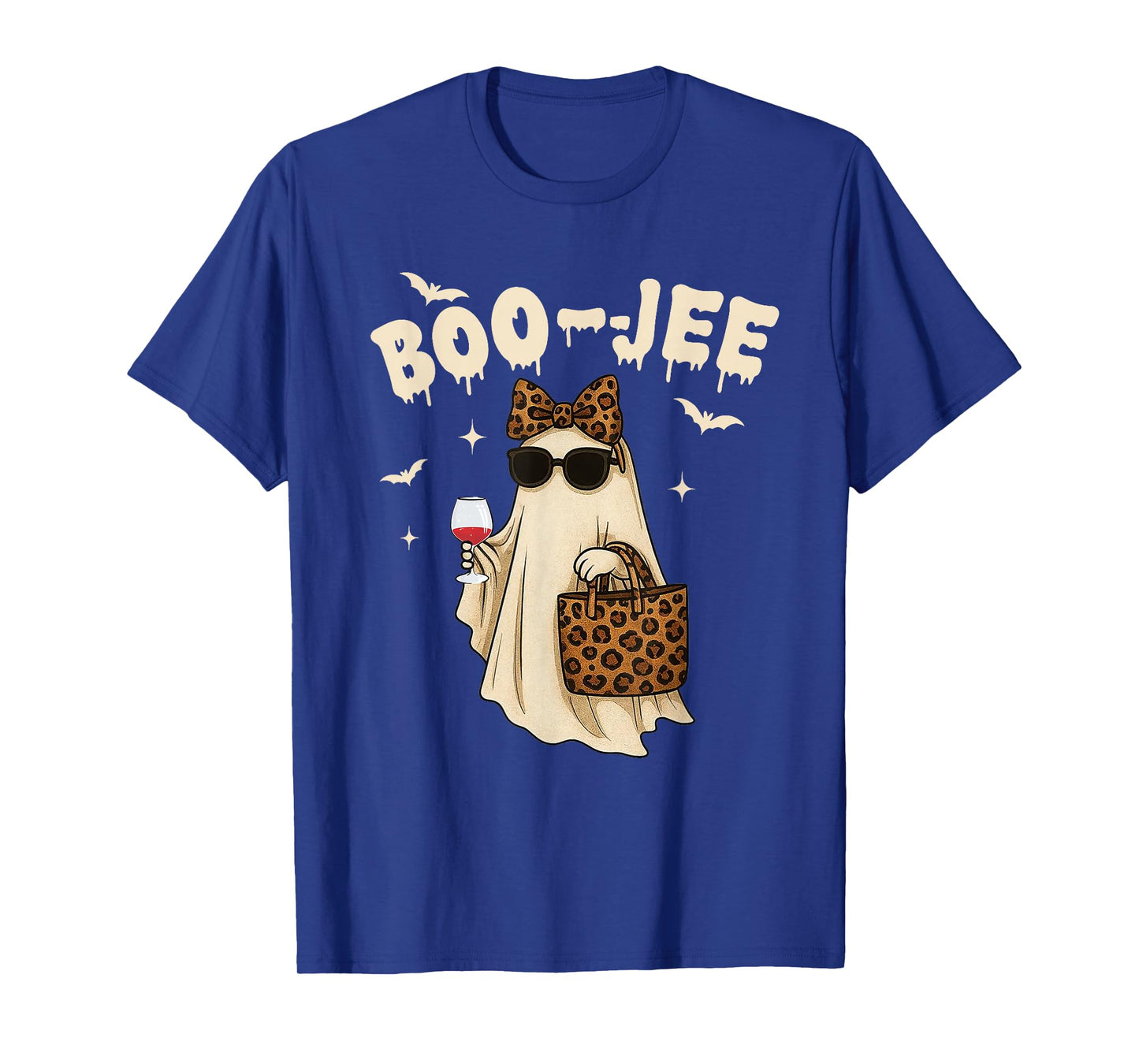 Funny Fall Halloween Ghost Boujee Boo JEE Spooky Season Cute T-Shirt