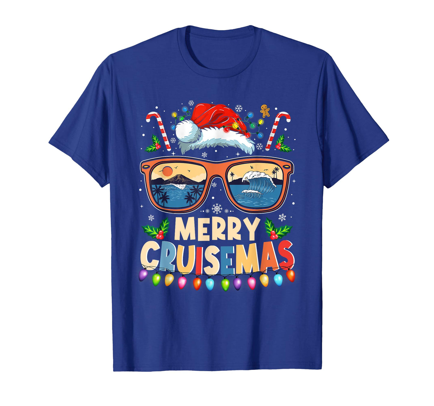 Merry Cruisemas 2025 Funny Christmas Santa Reindeer Cruise T-Shirt