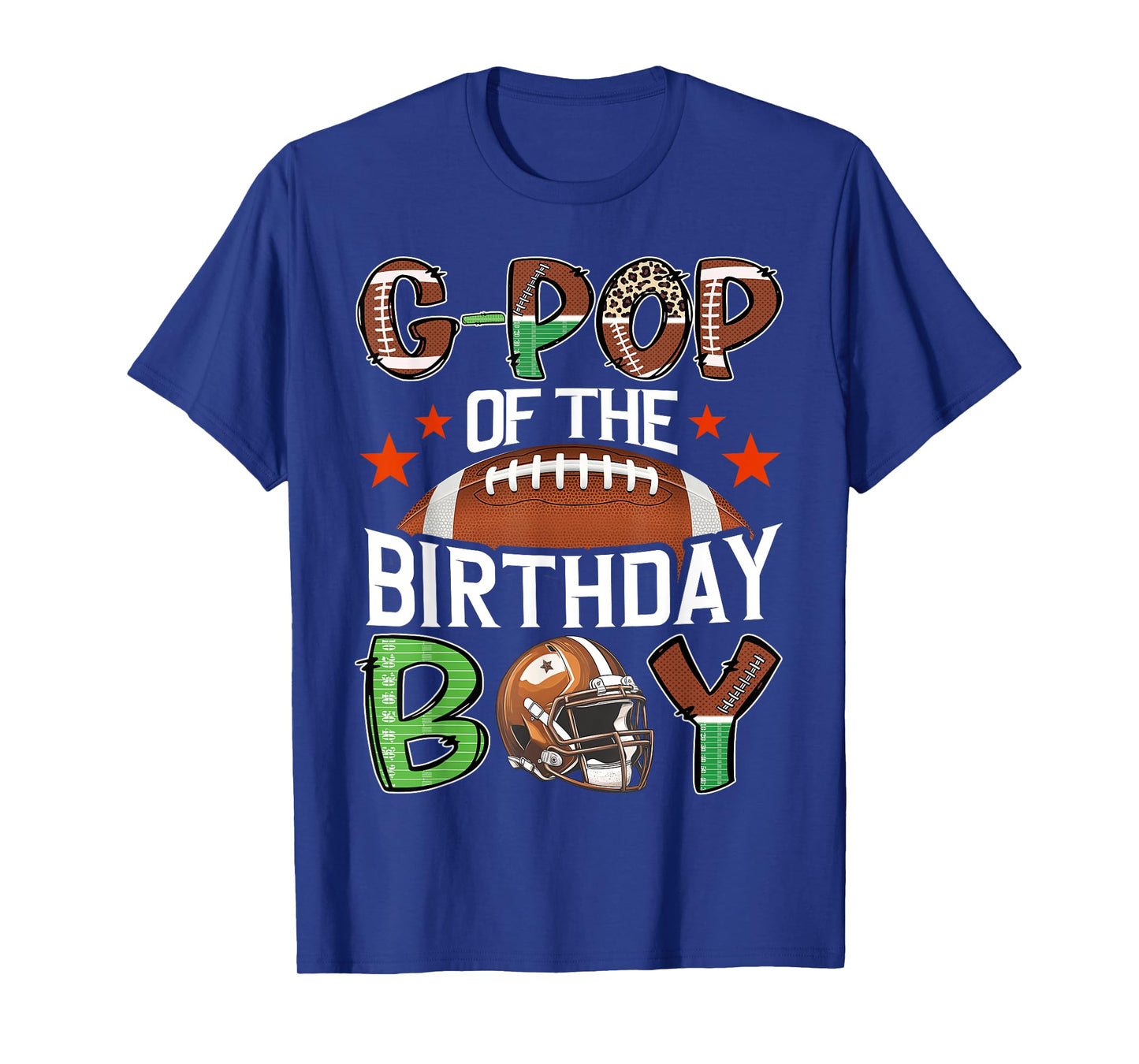G-Pop Of The Birthday Boy Game Day Football T-Shirt