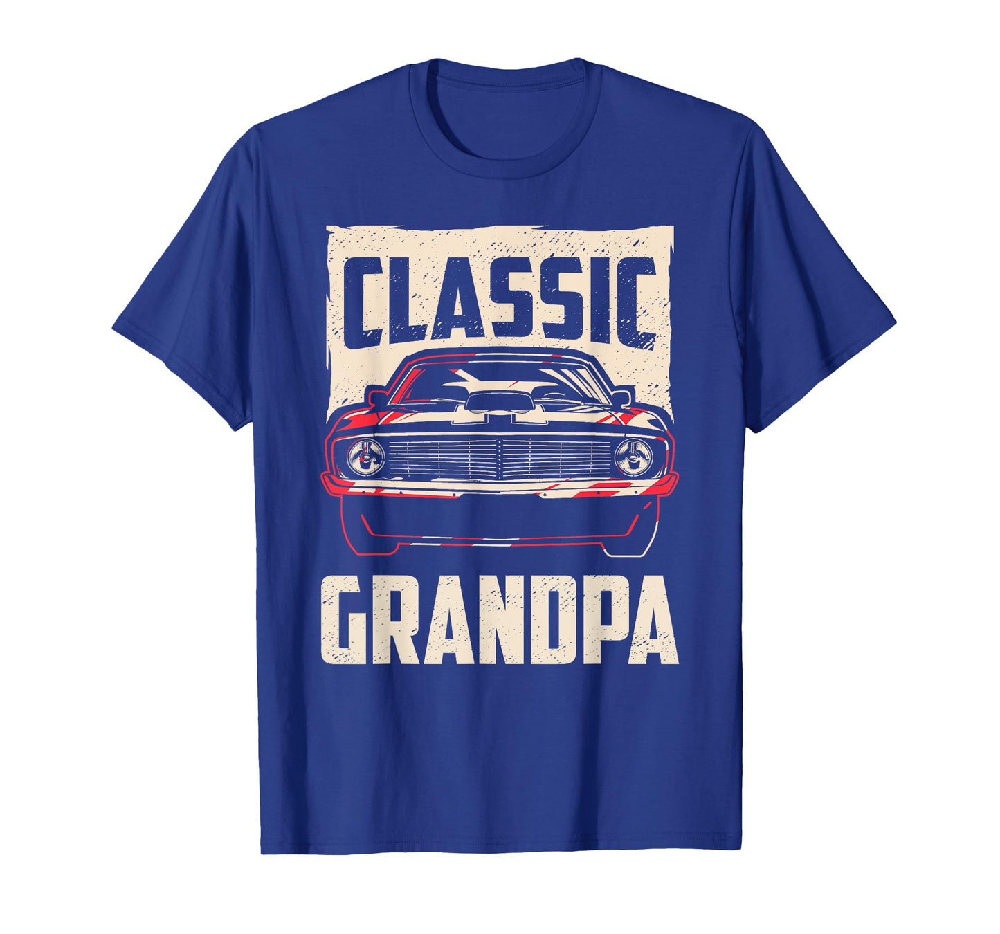 Classic Grandpa Funny Retro Fan Classic Car Lover Vintage T-Shirt