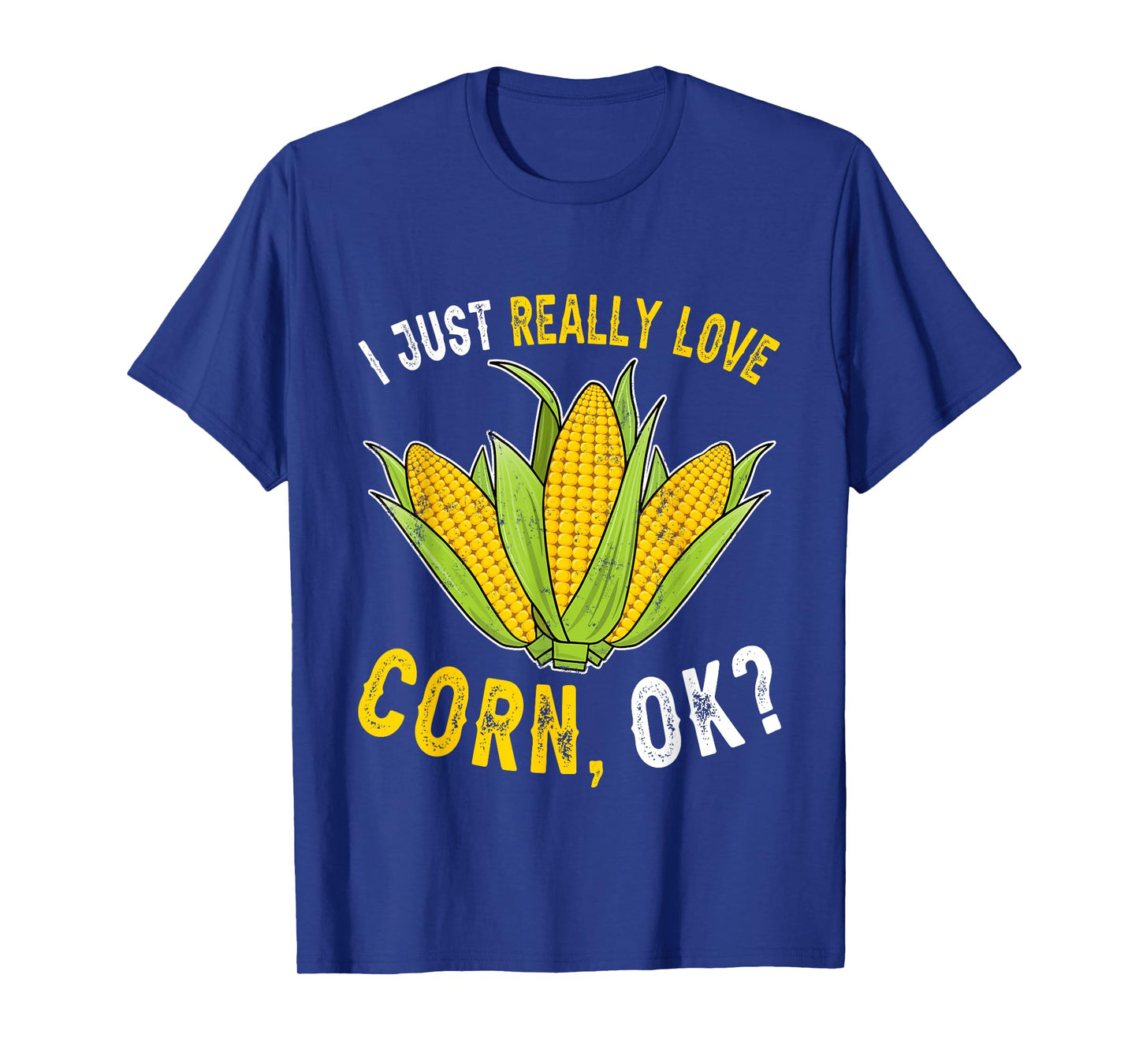 I Love Corn Cute Funny Corn On The Cob Corn Lover T-Shirt