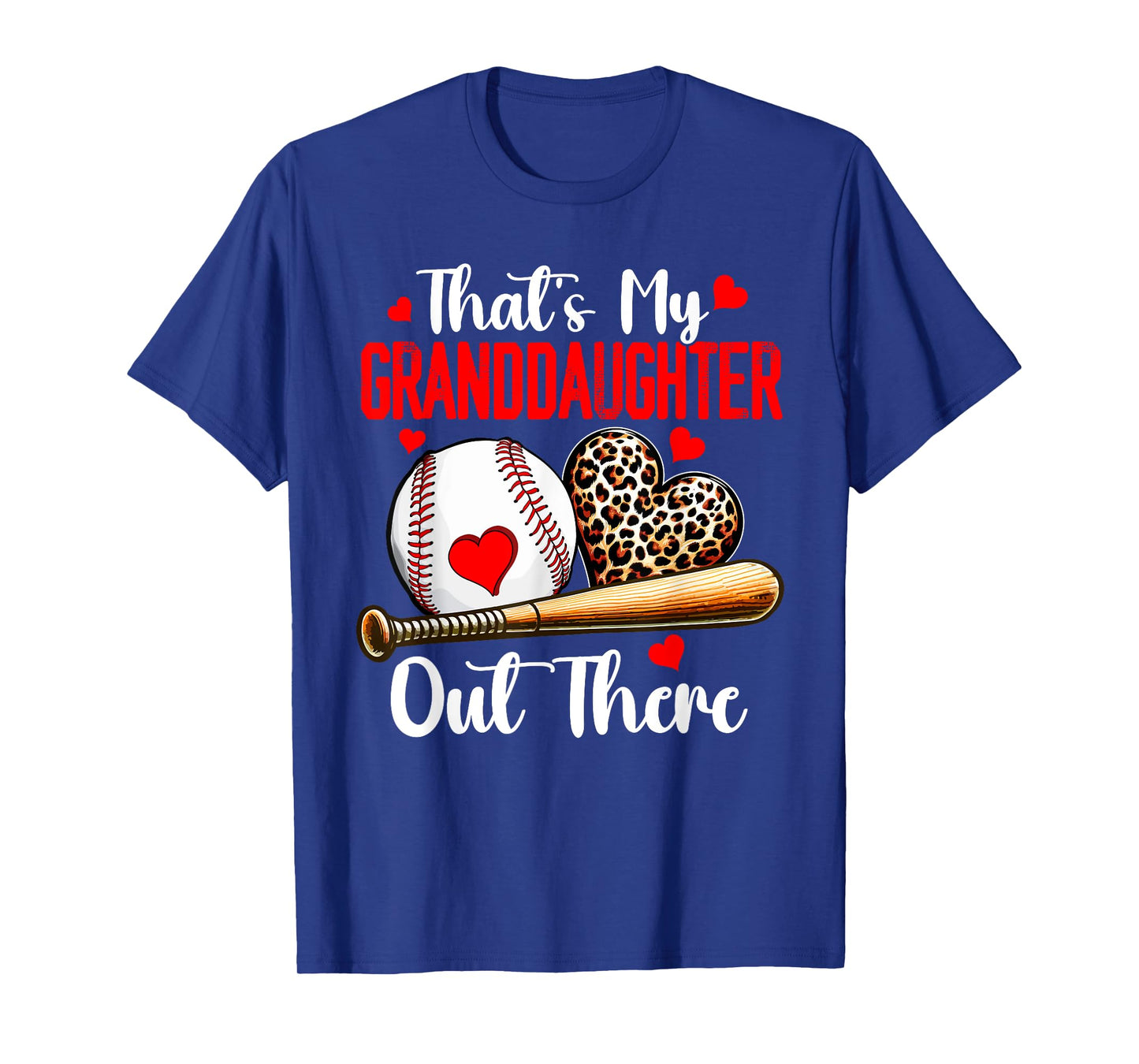 That's My Granddaughter Costume Leopard Baseball Player T-Shirt