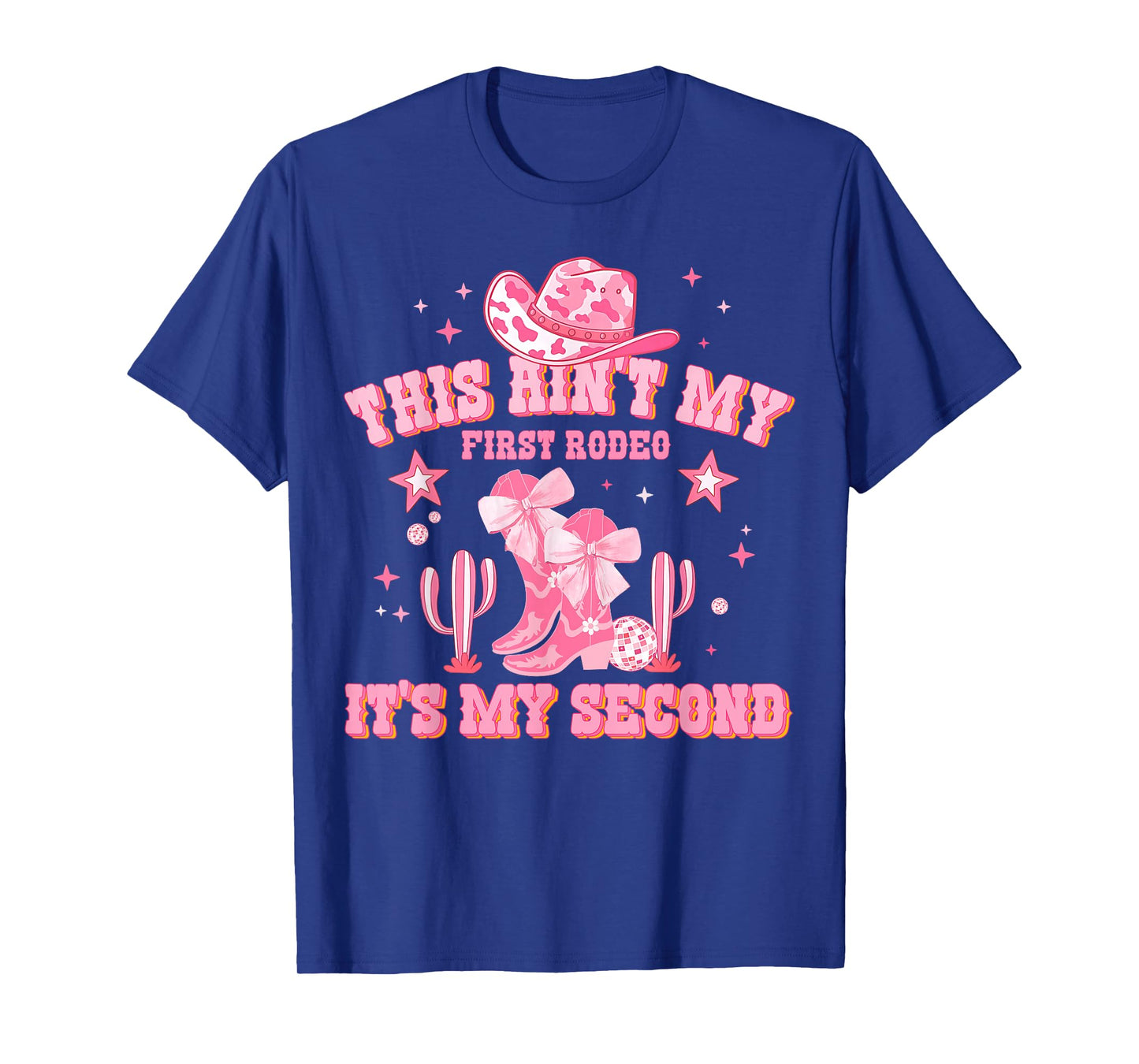 Western 2nd Birthday Girl Cowgirl Birthday Coquette Bow Kids T-Shirt