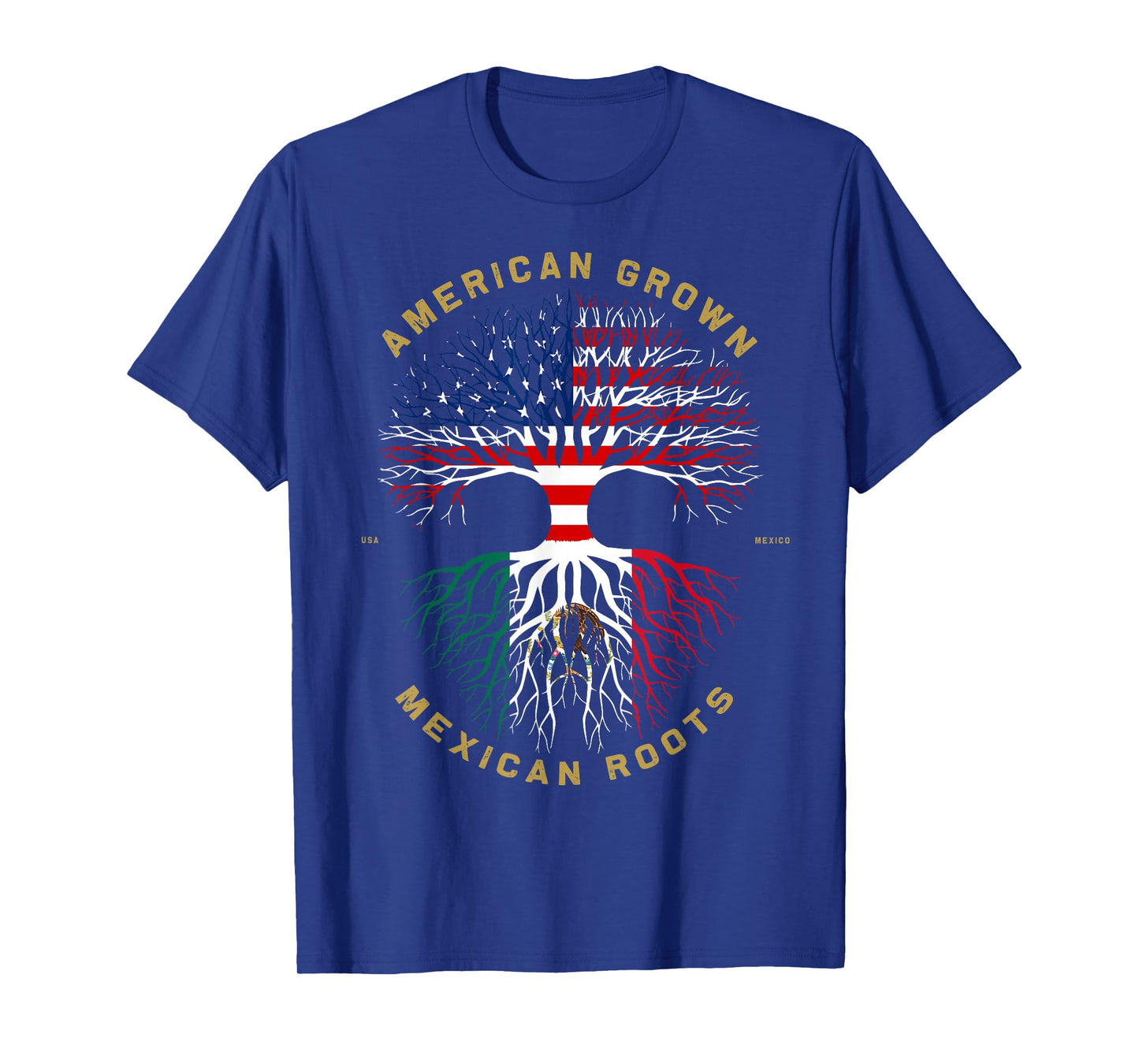 Mexico Country Lover Proud American Grown Mexican Roots T-Shirt