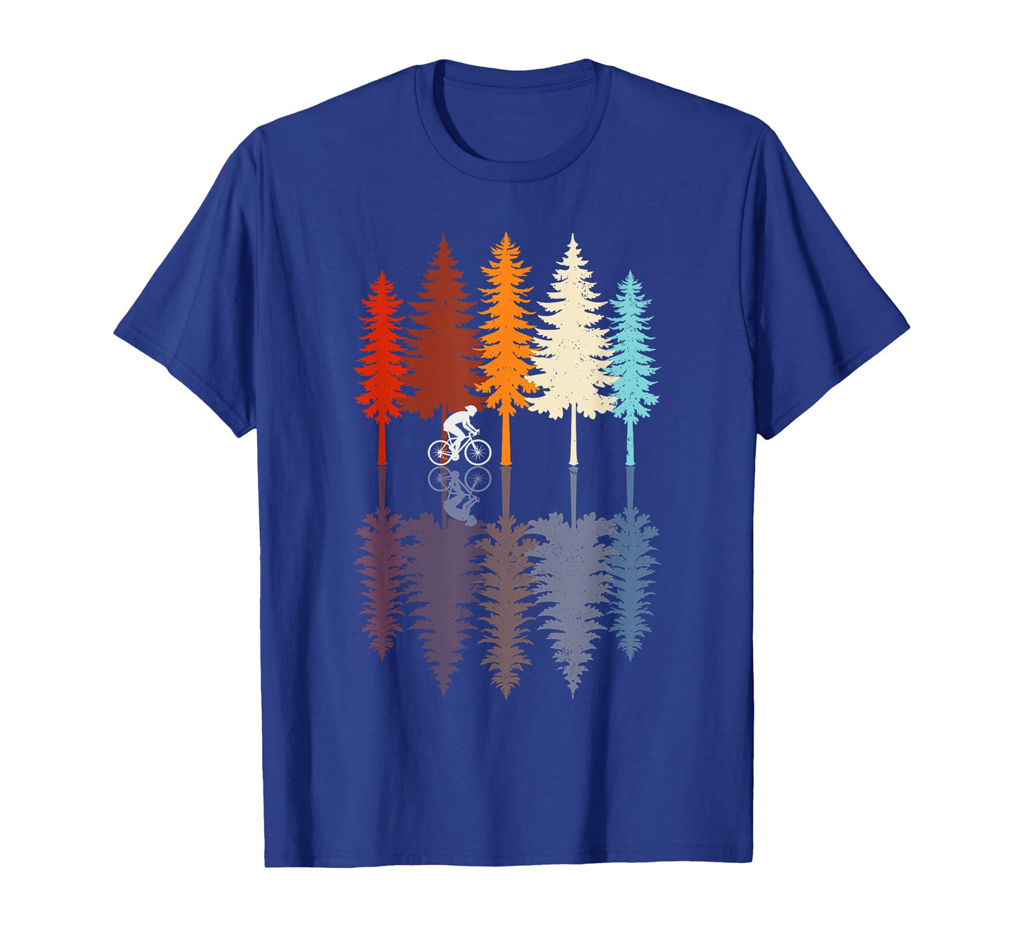 Vintage Cycling Retro Forest Road Bike Bicycle Bicycling T-Shirt