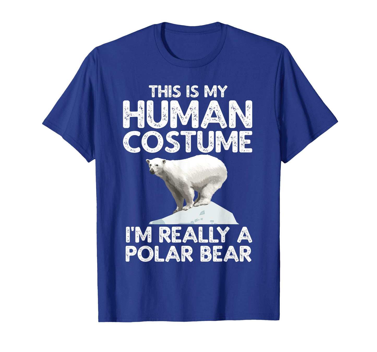Cool Polar Bear For Men Women Human Costume Animal Halloween T-Shirt