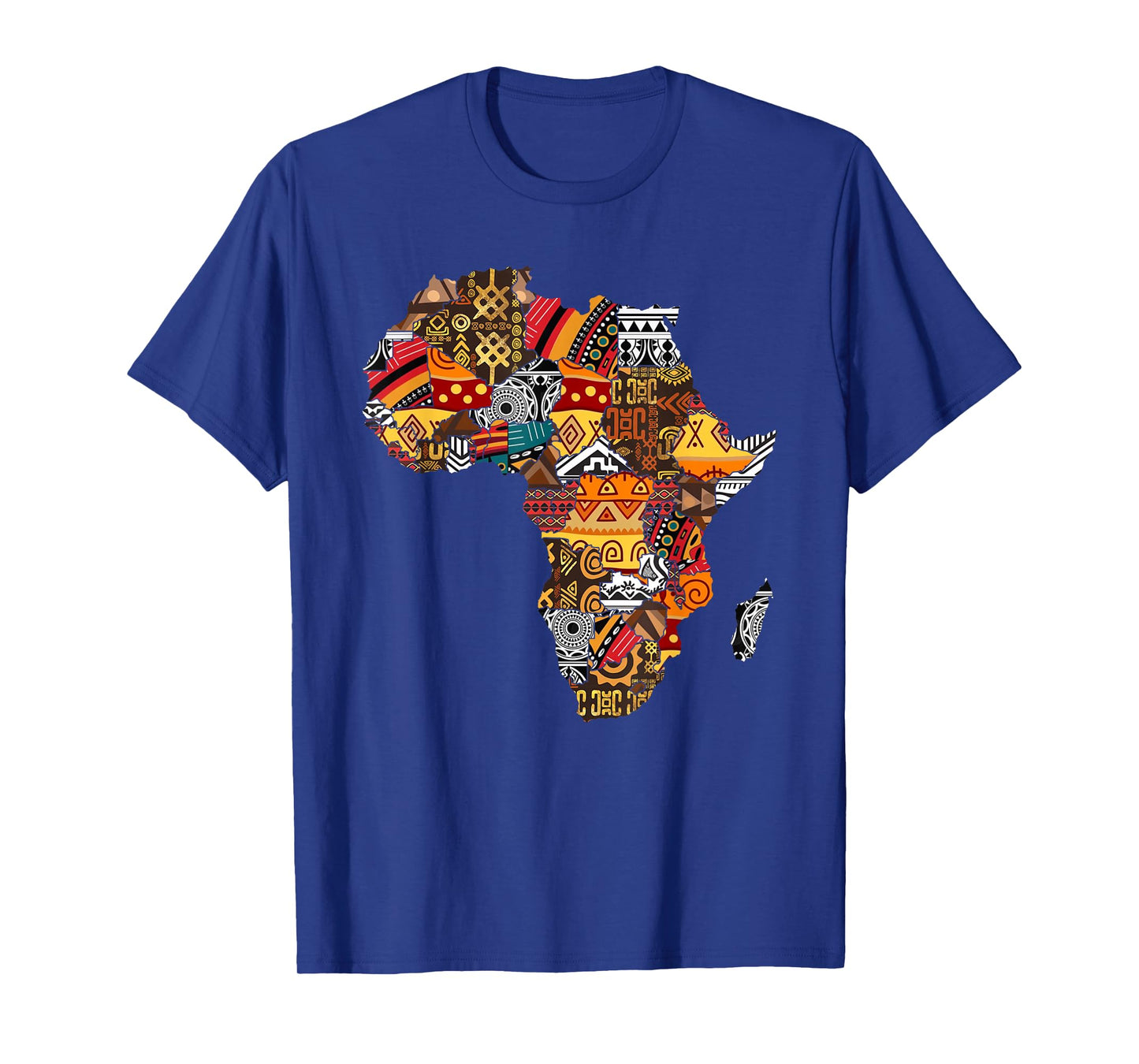 African Native Pride Funny Africa Map Heritage Pattern Gift T-Shirt