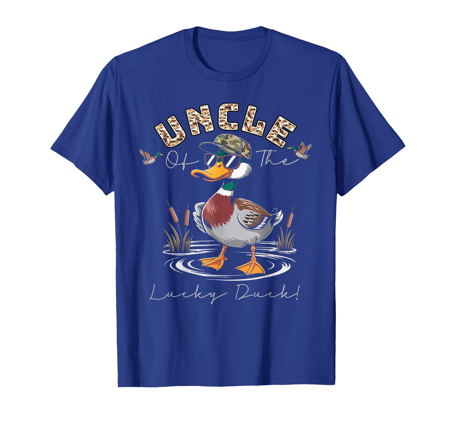 Uncle of The Lucky Duck 1st Birthday Family Mallard Duck T-Shirt