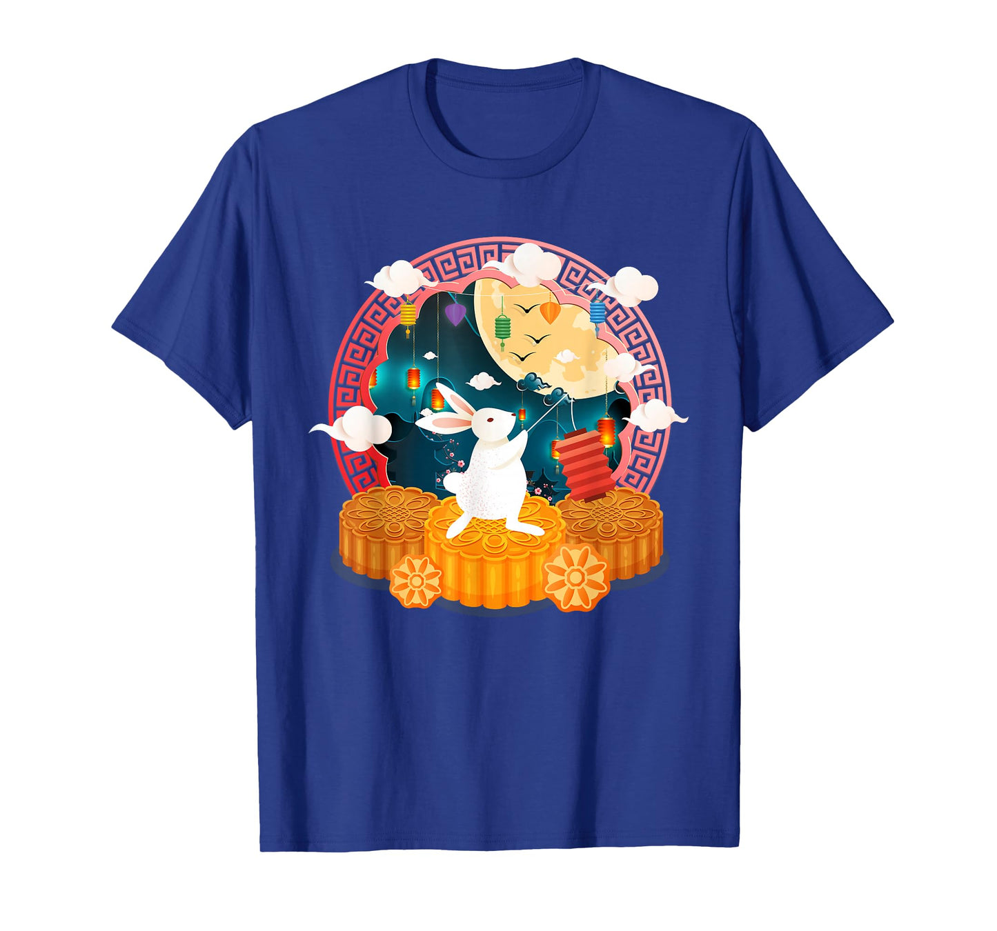 Mooncake Bunny Chinese Mid-Autumn Festival Party Children T-Shirt