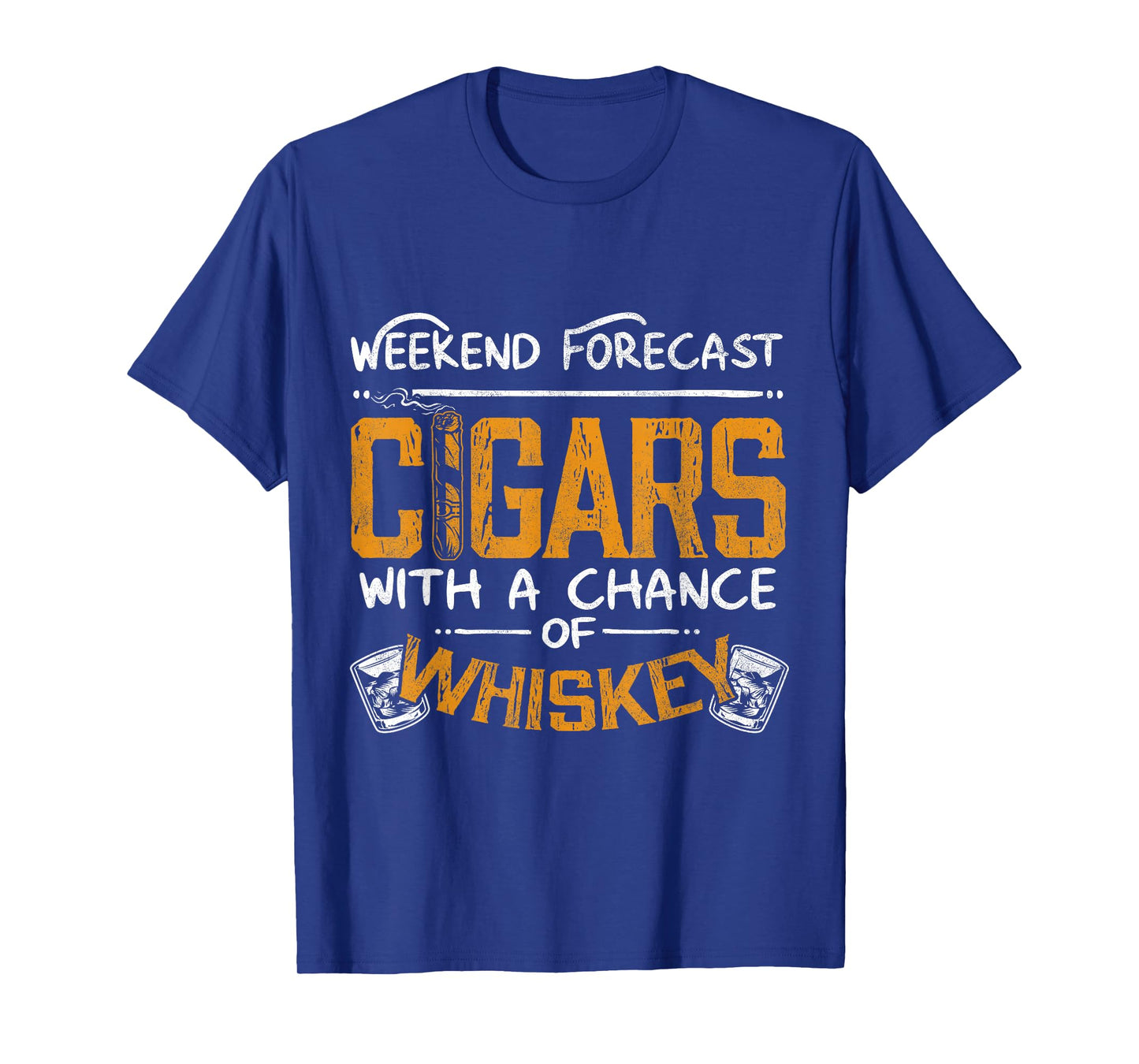 Funny Cigar and Whiskey Lover Graphic Women Men Cigar Fan T-Shirt