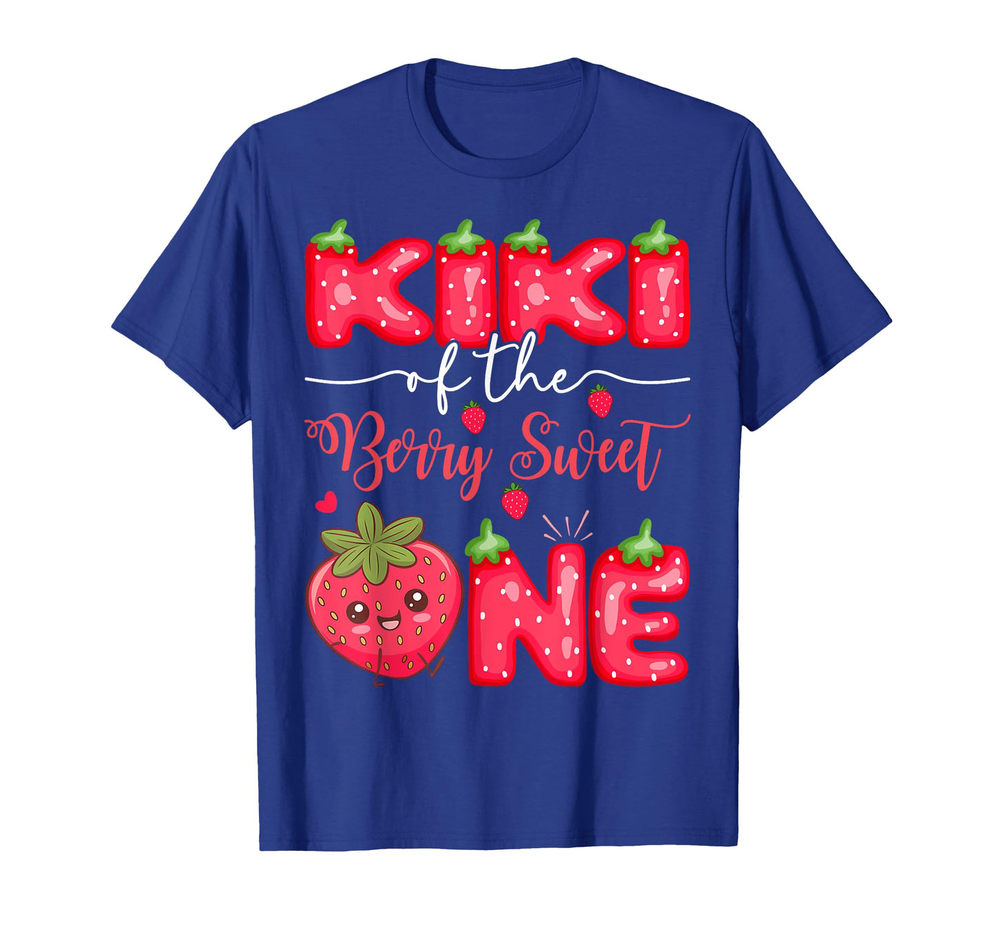 Kiki Of The Berry Sweet One Strawberry Girl 1St Birthday T-Shirt