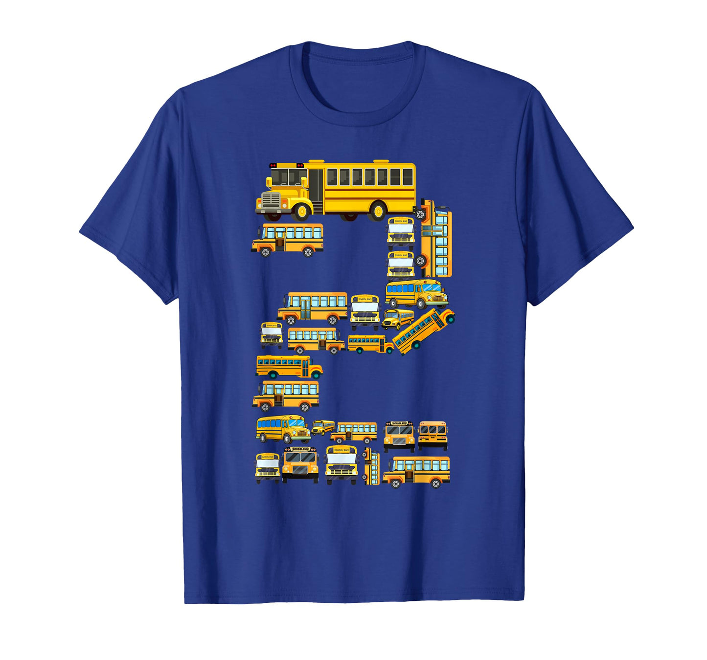 2 Year Old Toddler 2nd Birthday School Bus Theme Kids Party T-Shirt