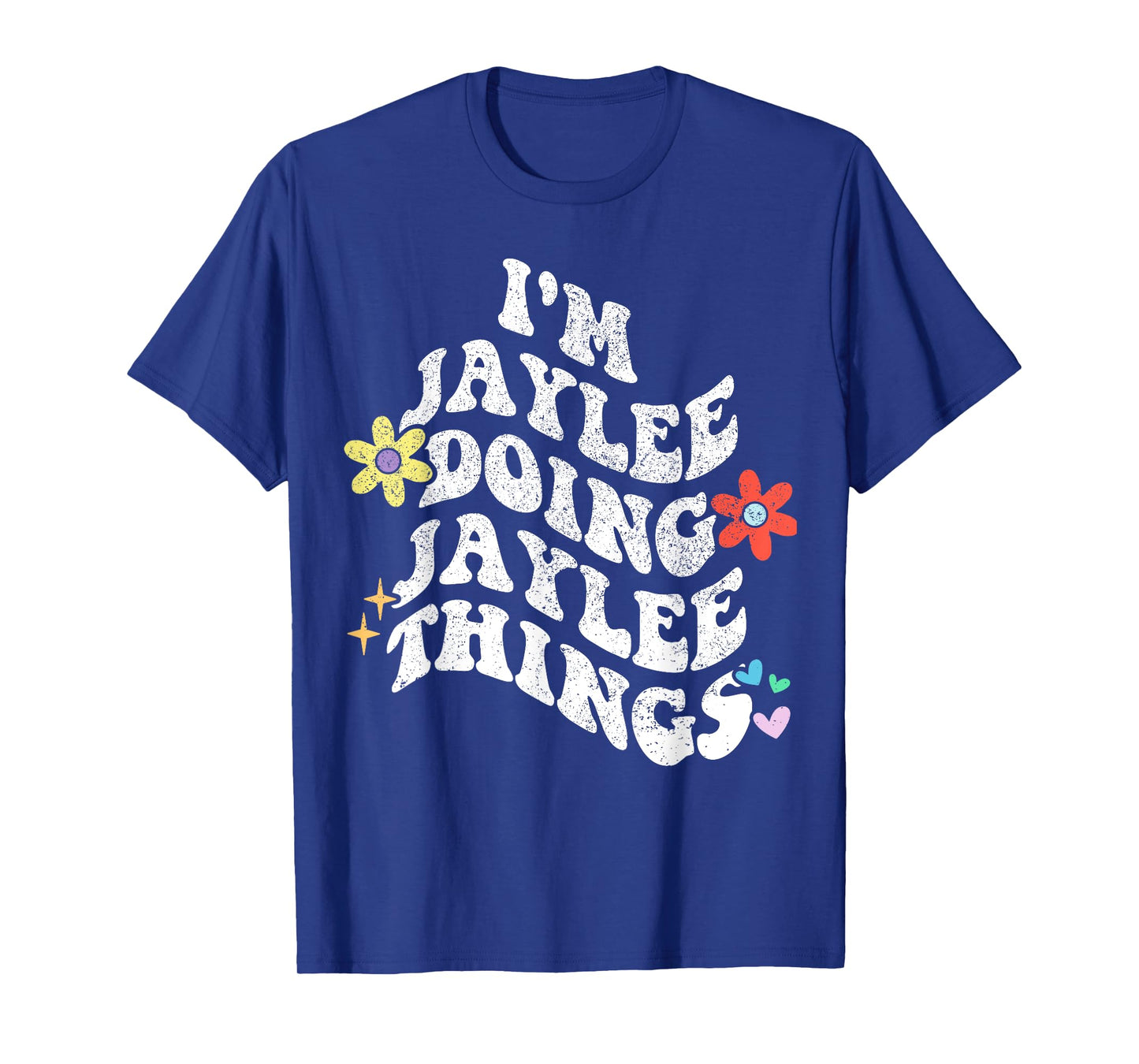 Personalized Name Mothers Day outfit For Women Retro Groovy Im Jaylee Doing Jaylee Things Funny Mother's T-Shirt