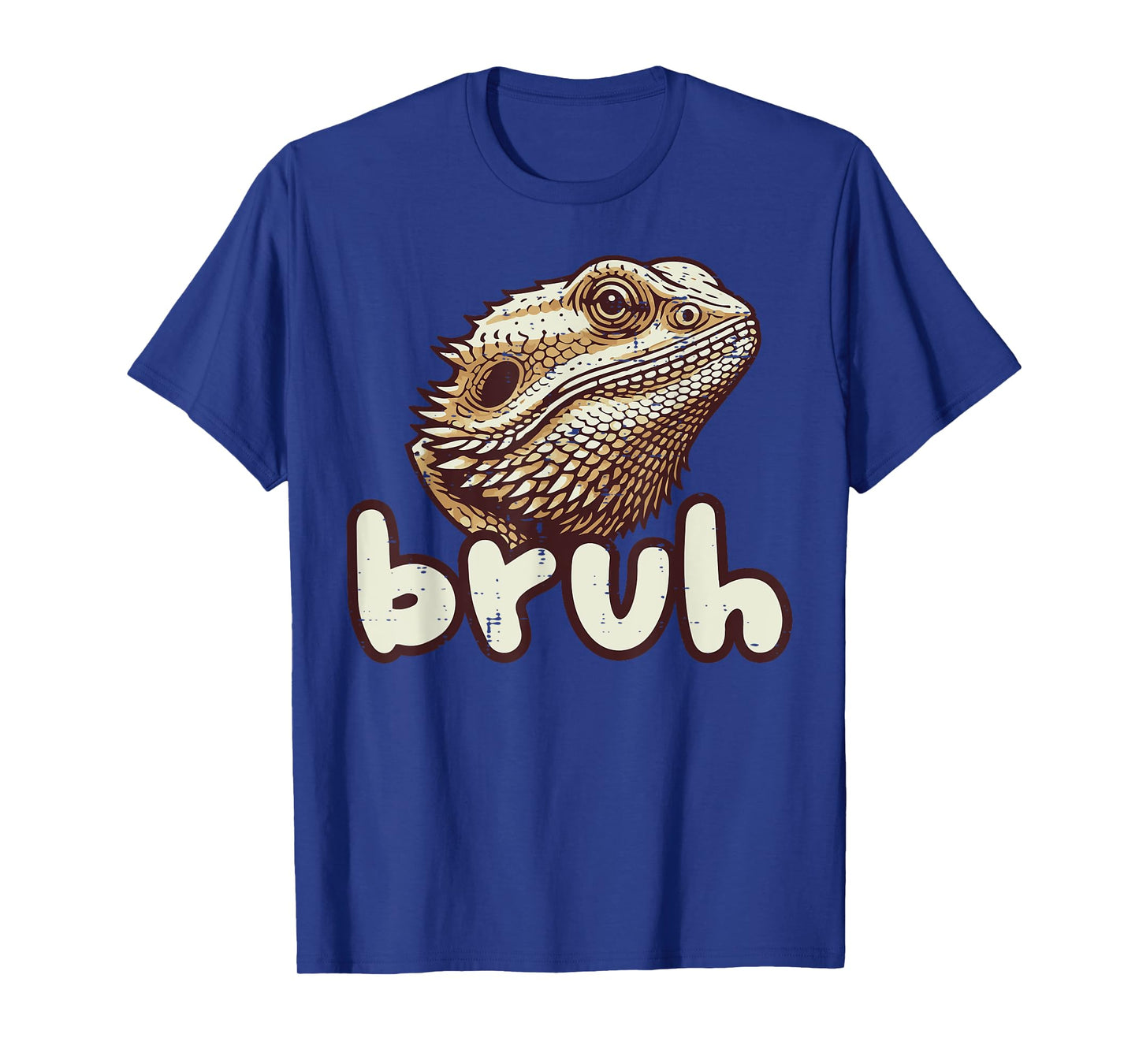 Bearded Dragon Face Bruh Funny Beardie Meme Men Women Kids T-Shirt