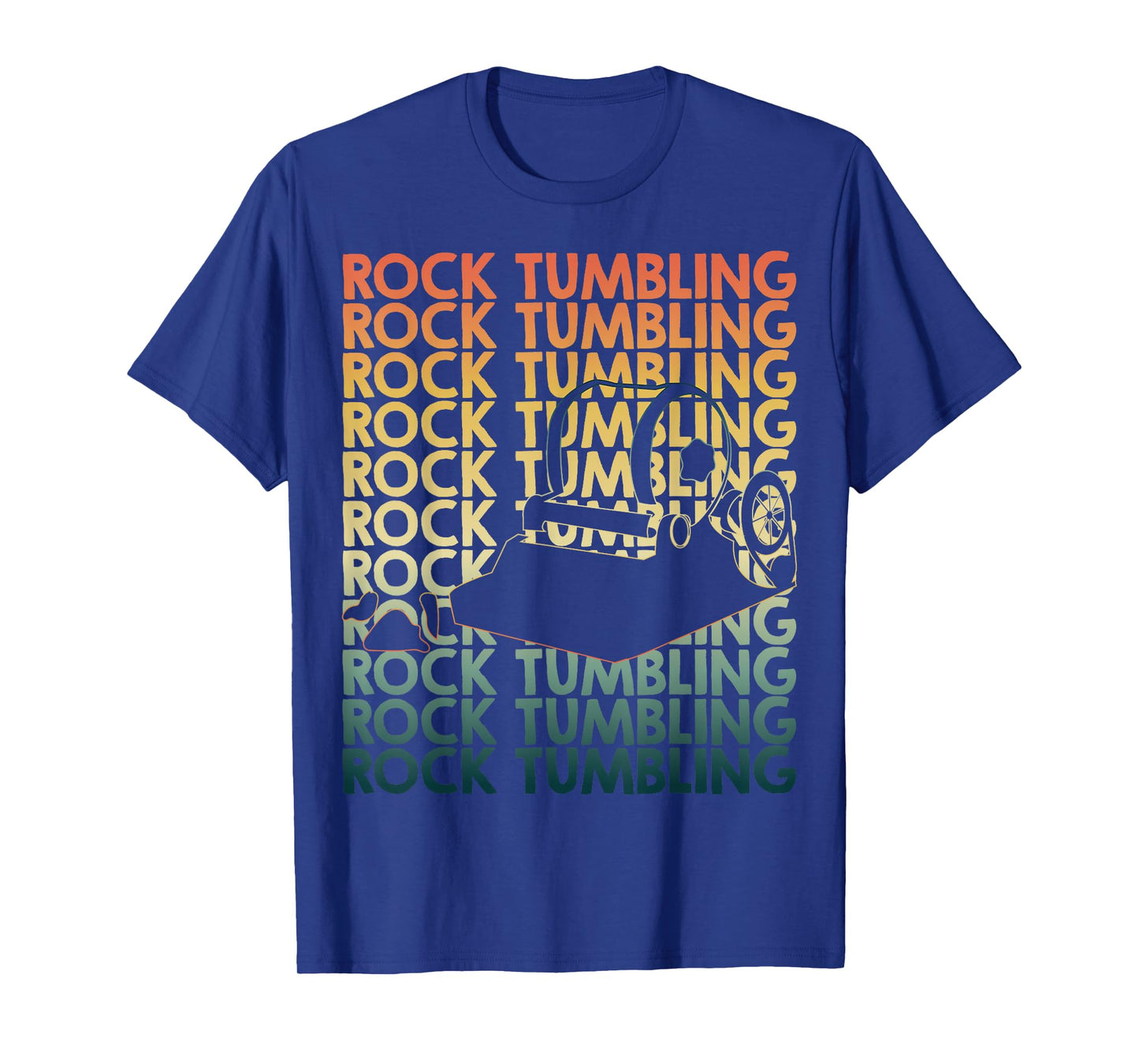 Retro Rock tumbling Repetitive Rock tumbler T-Shirt