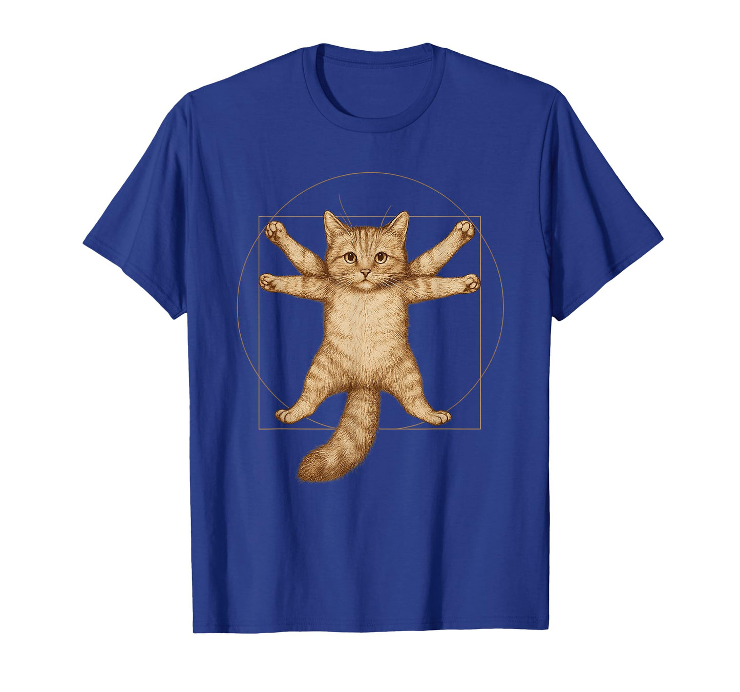 Golden Ratio Cat Art Print T-Shirt
