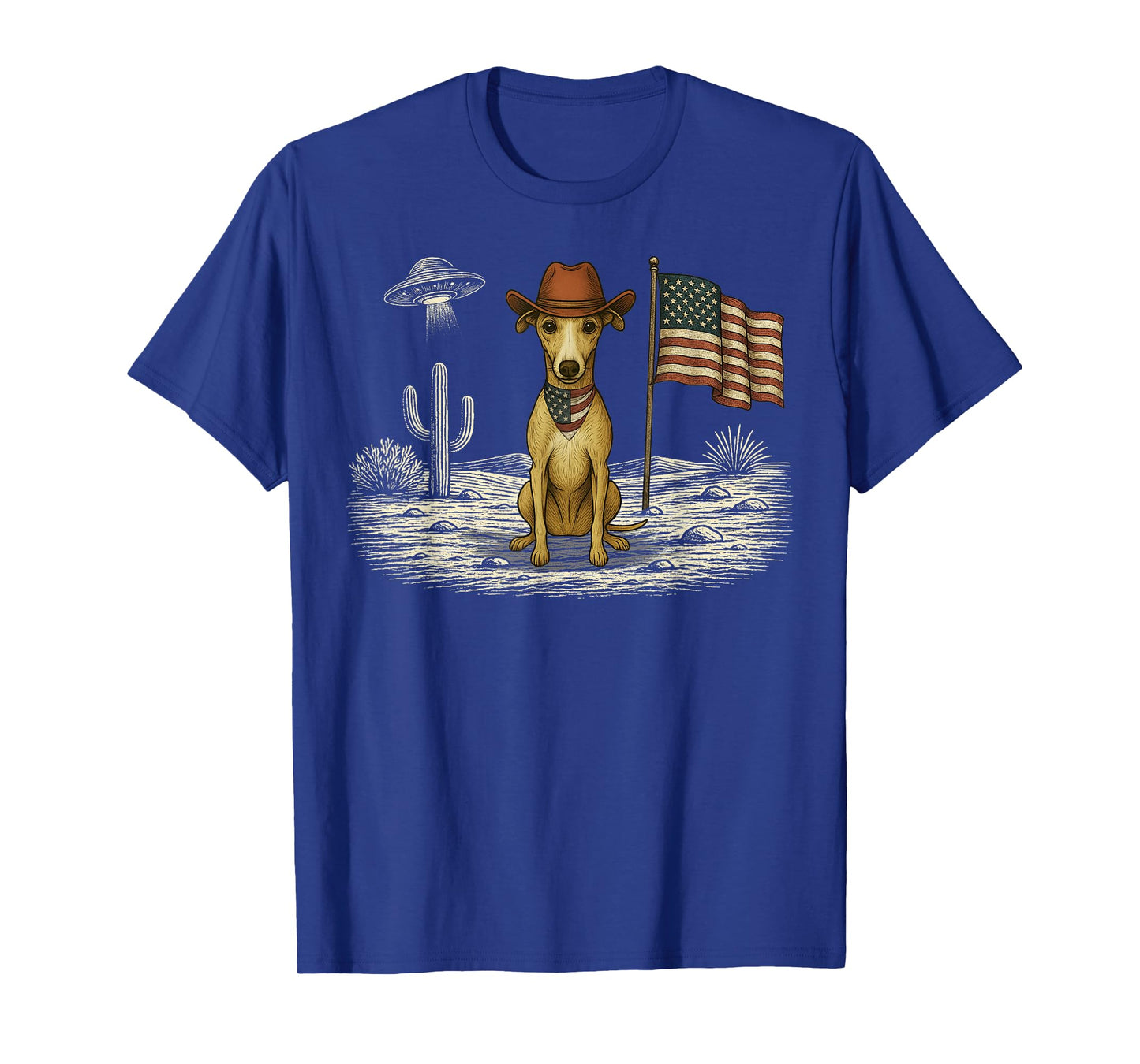 Whippet 4th of July US American Flag Dog Patriotic Men Women Kids T-Shirt