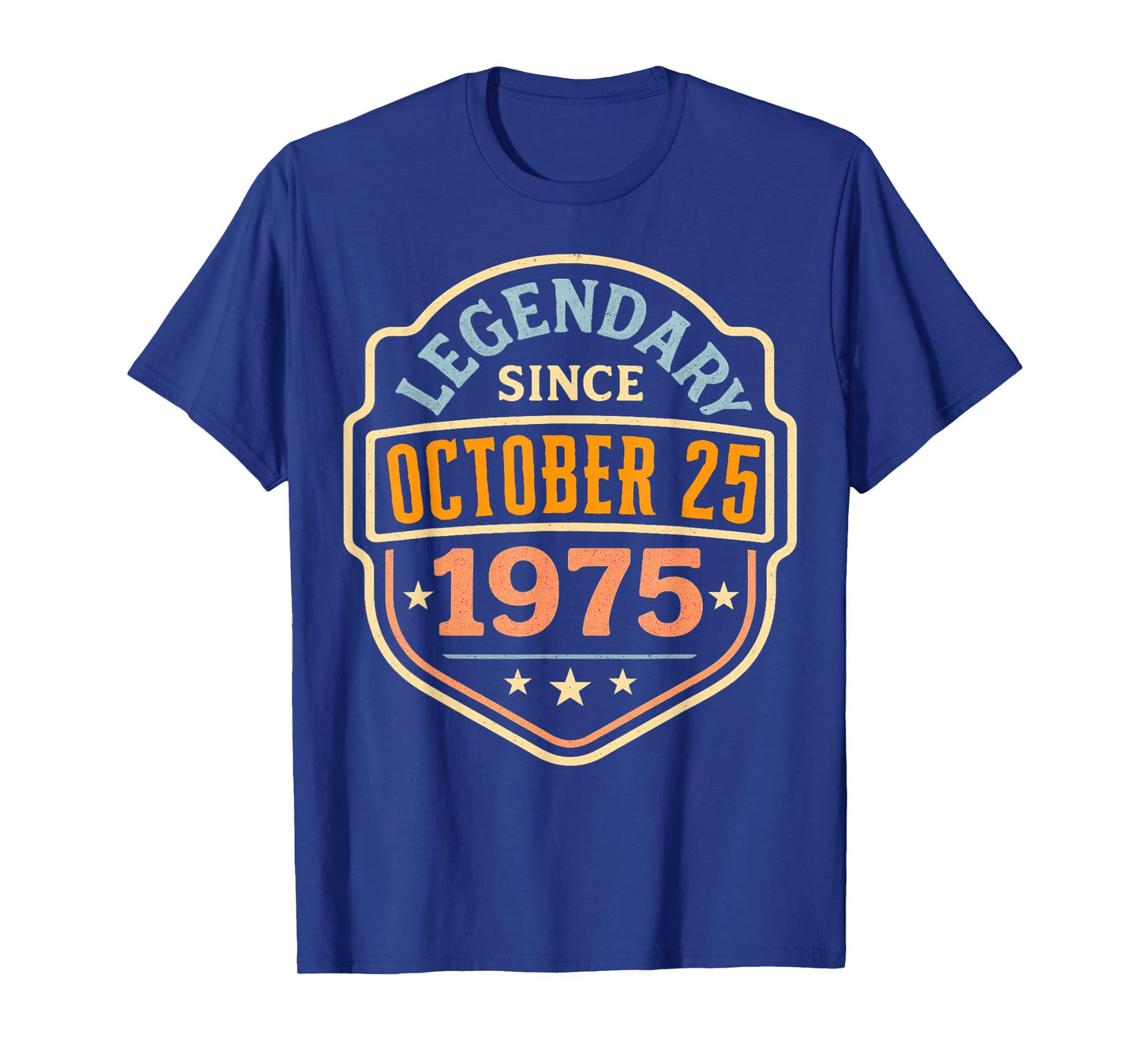 October 1975 Legendary Since October 25 Vintage Birthday T-Shirt