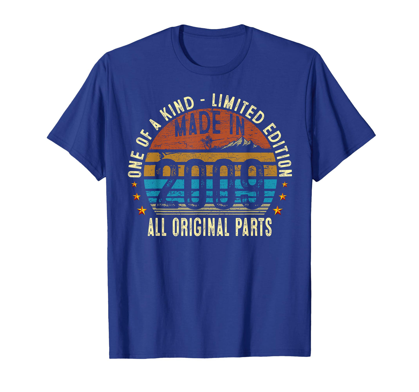 16th Birthday Gifts Men Boy Girl Vintage 2009 Original Parts T-Shirt