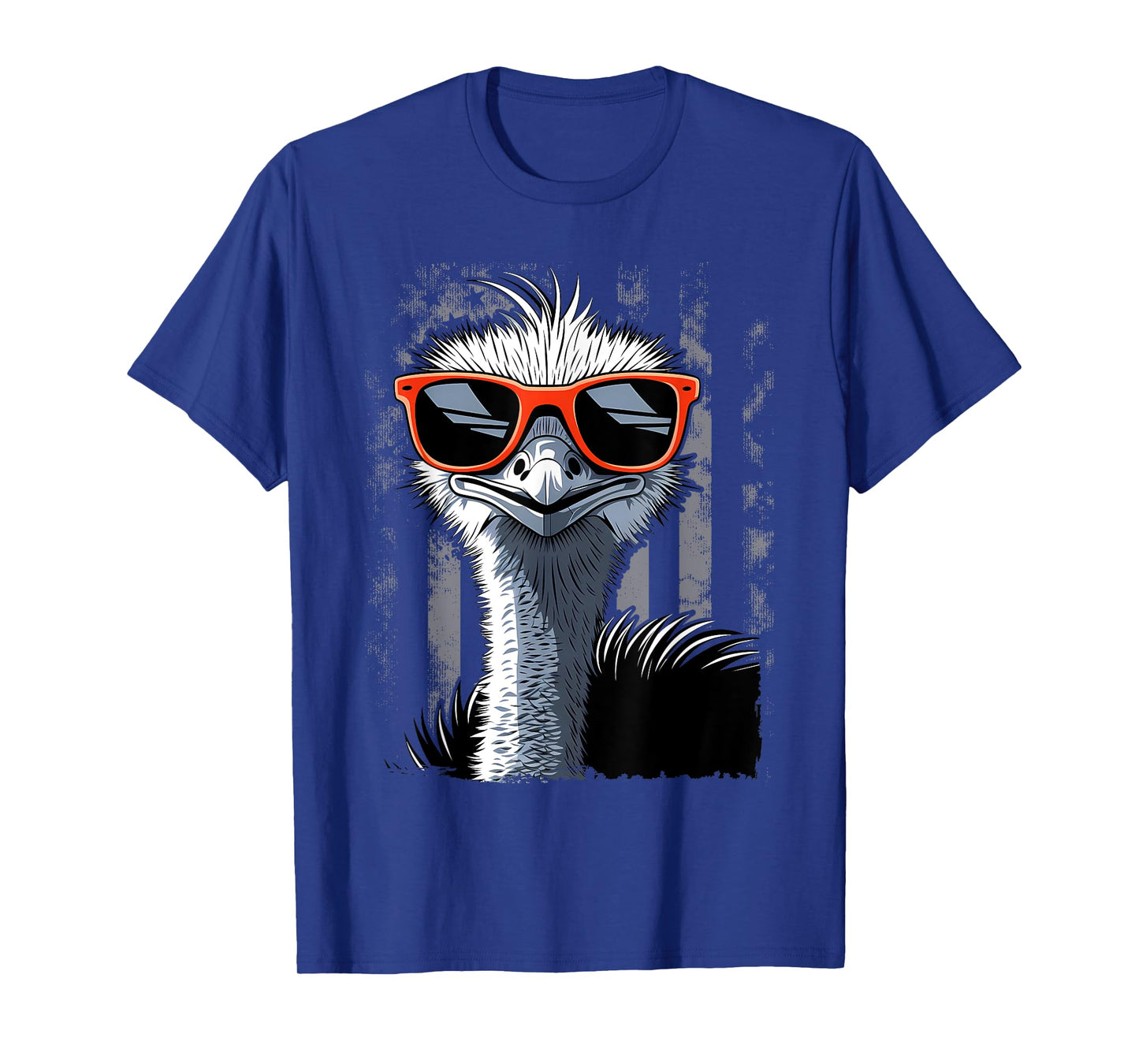 Cool Emu Bird Wearing Sunglasses Graphic Art T-Shirt