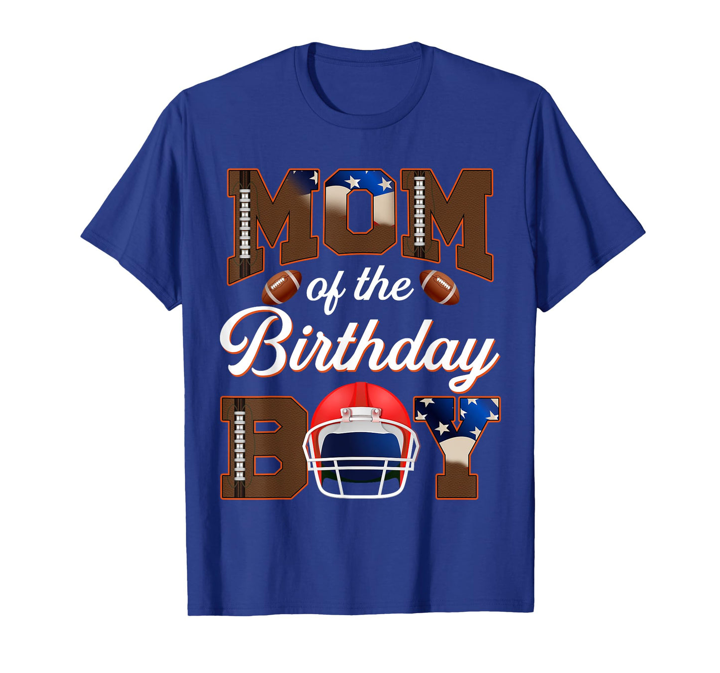 Mom And Dad Birthday Boy Football Family Matching Party T-Shirt