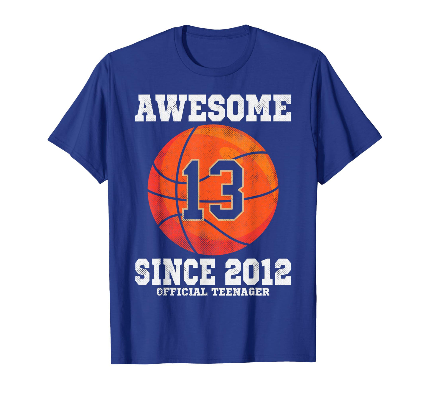 13th Birthday Basketball Fan 13 Years Old Official Teenager T-Shirt