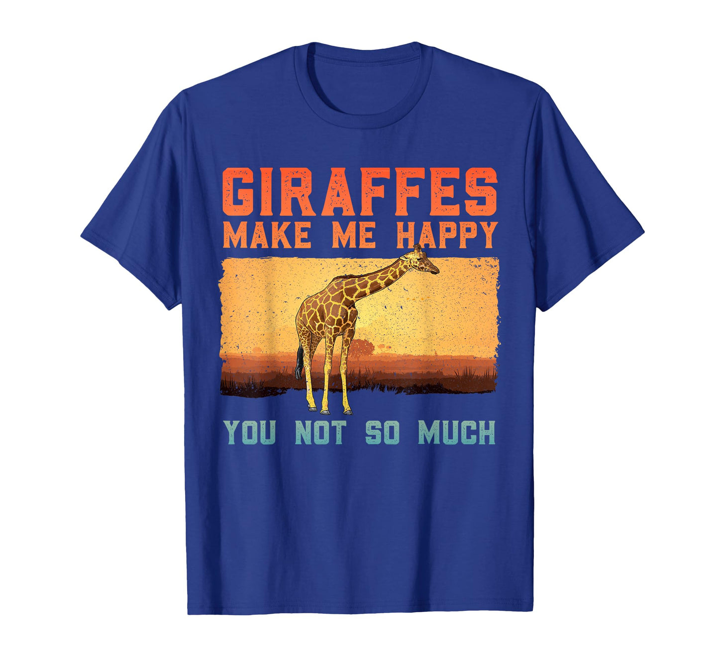 Cute Giraffe Design For Men Women Adult Safari Giraffe Lover T-Shirt