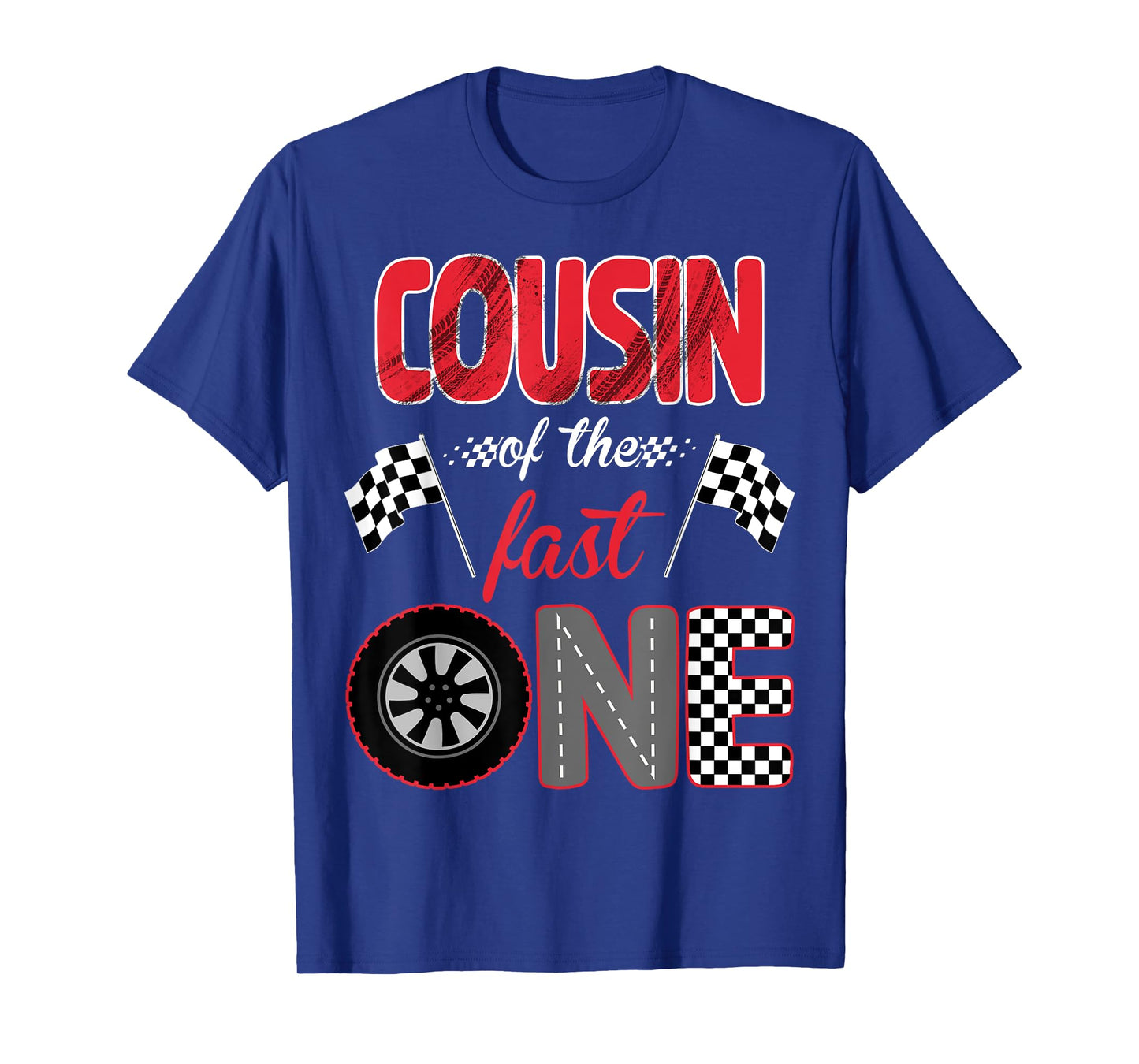 Cousin Of The Fast One Birthday 1st Race Car Family T-Shirt