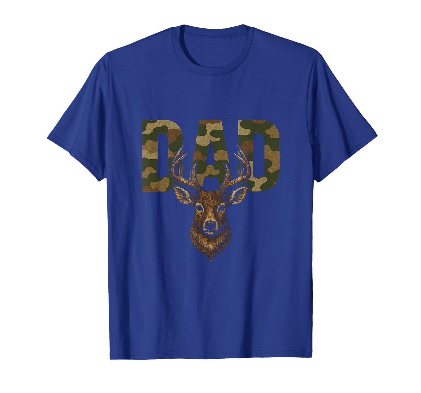 Old School Camo Dad Hunting, Camouflage Deer Father's Day T-Shirt
