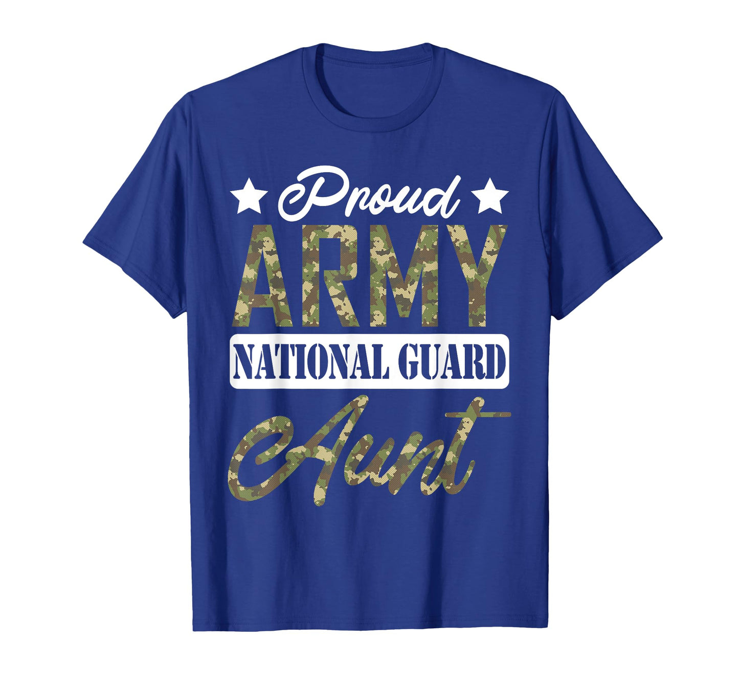 Proud Army National Guard Aunt Military Family Veteran T-Shirt