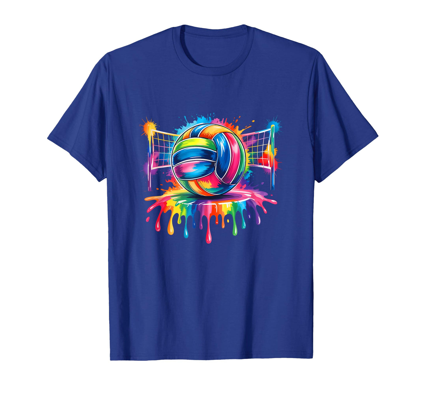 Volleyball Drip Game Day Sports Player Men Women Teens Girls T-Shirt