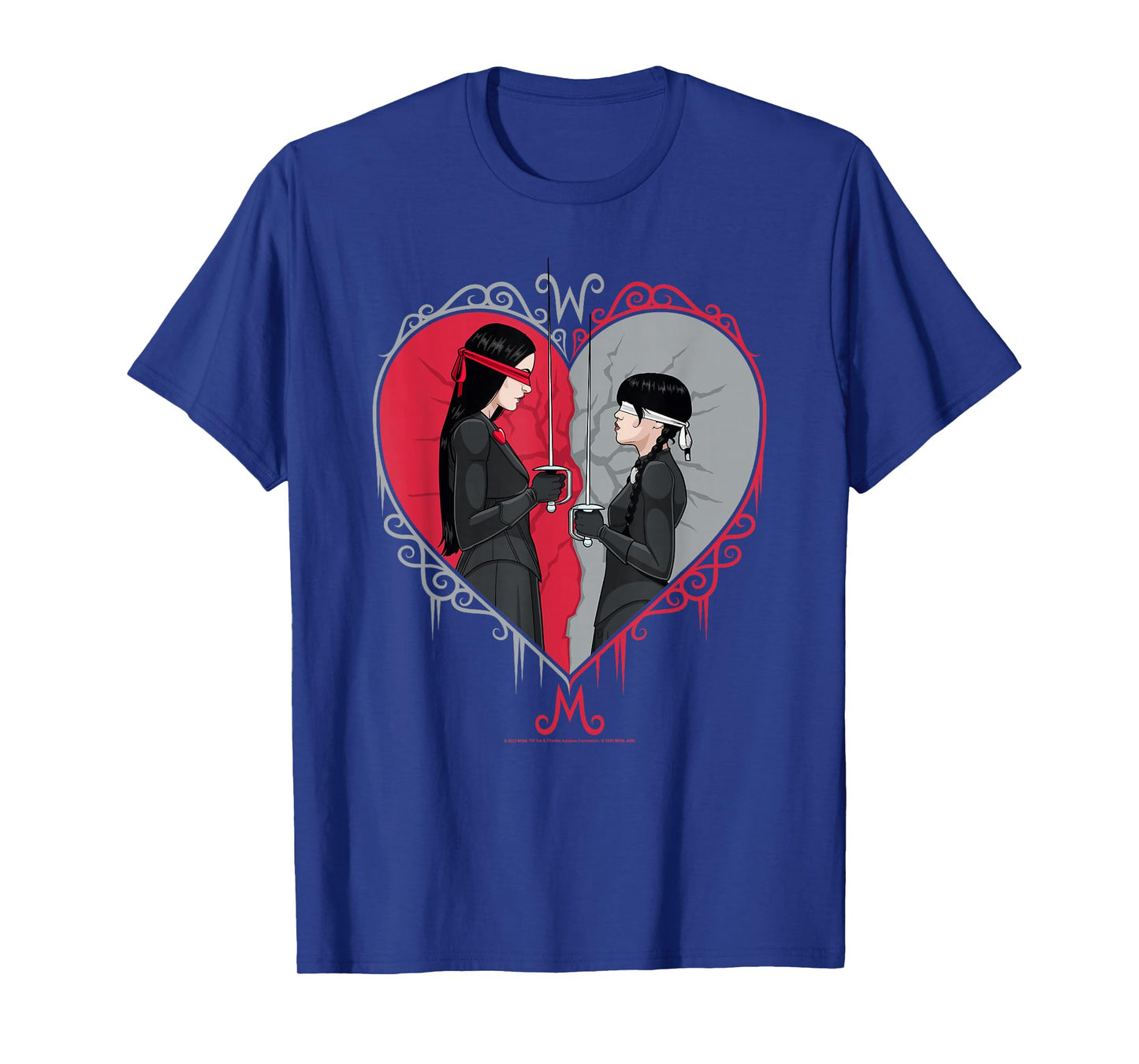 Wednesday Season 2 Morticia VS Wednesday Fencing Match T-Shirt