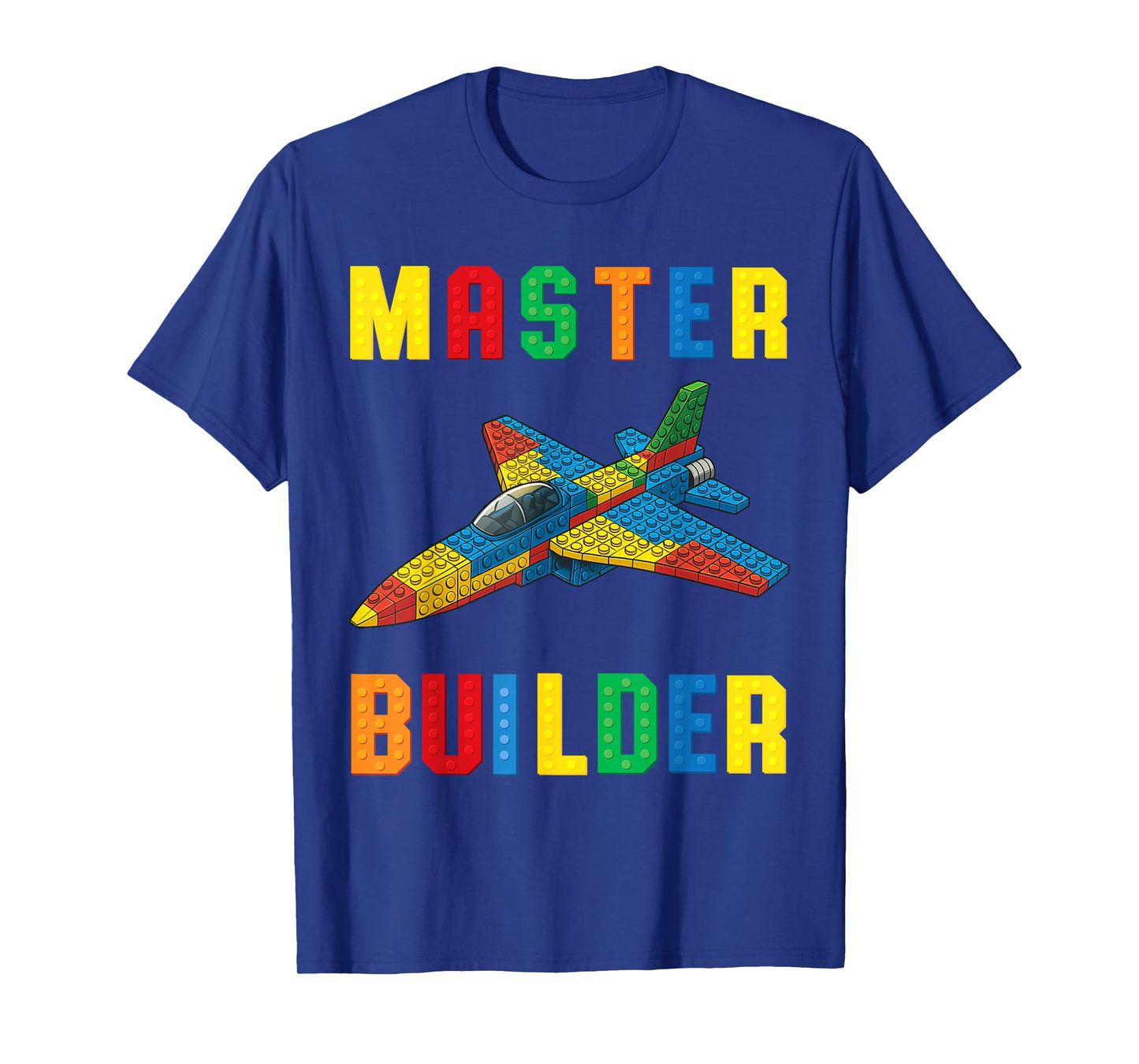 Funny Family Master Builder Building Bricks Blocks Kids Boys T-Shirt