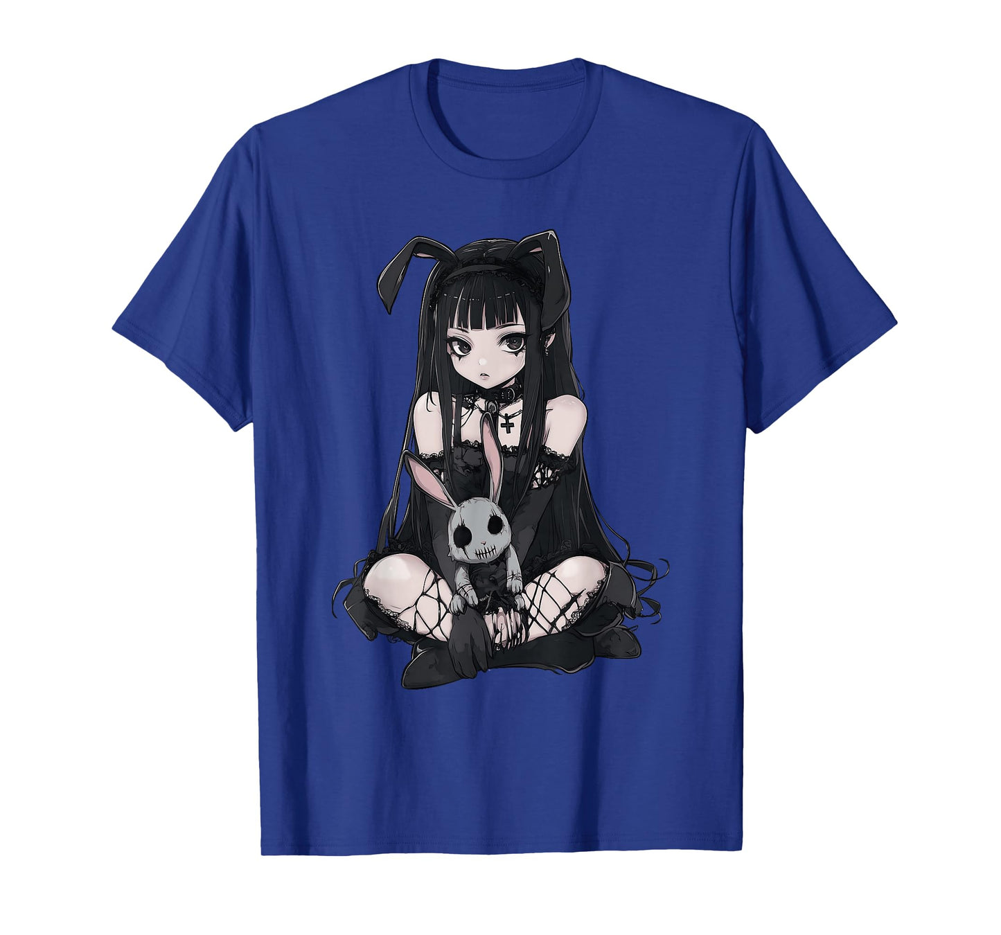 E-Girl Cute Anime Girl Goth Bunny Grunge Gothic Outfit T-Shirt