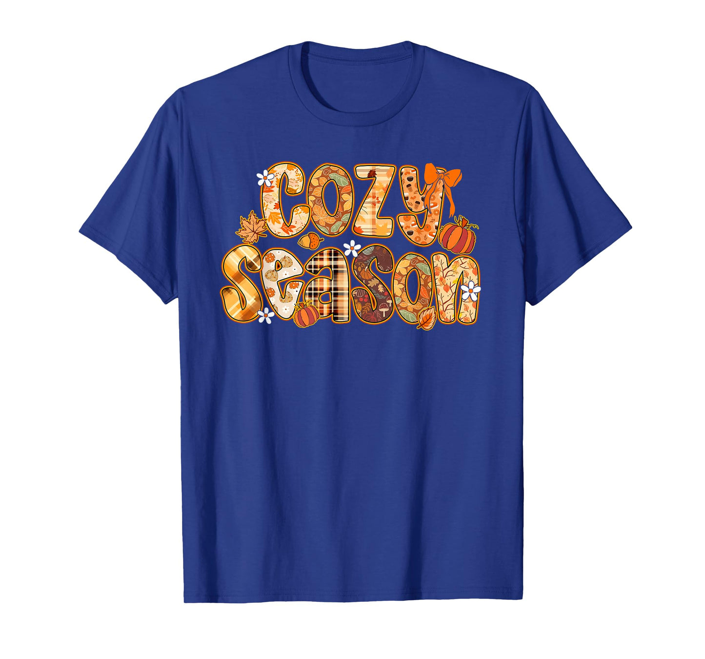 Cozy Season Autumn Fall Vibes Halloween Thanksgiving Pumpkin T-Shirt