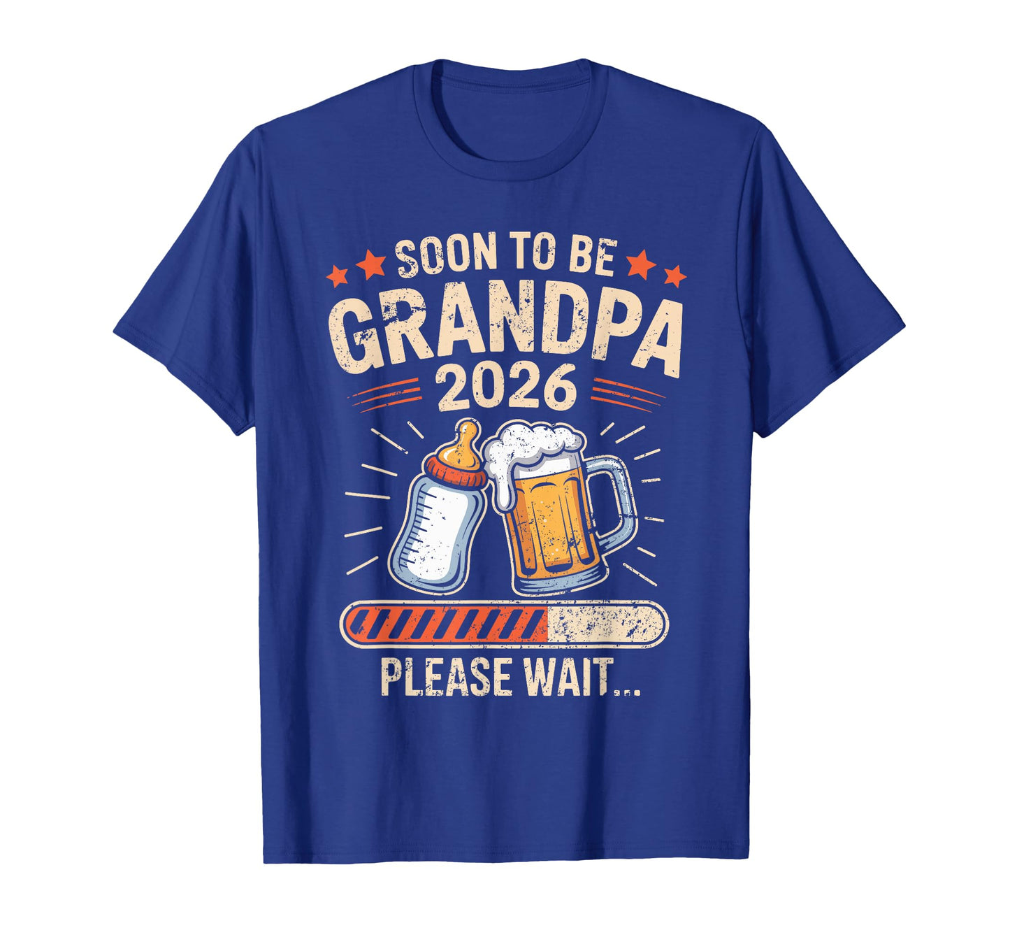 Mens Soon to Be Grandpa Est 2026 Baby Announcement T-Shirt