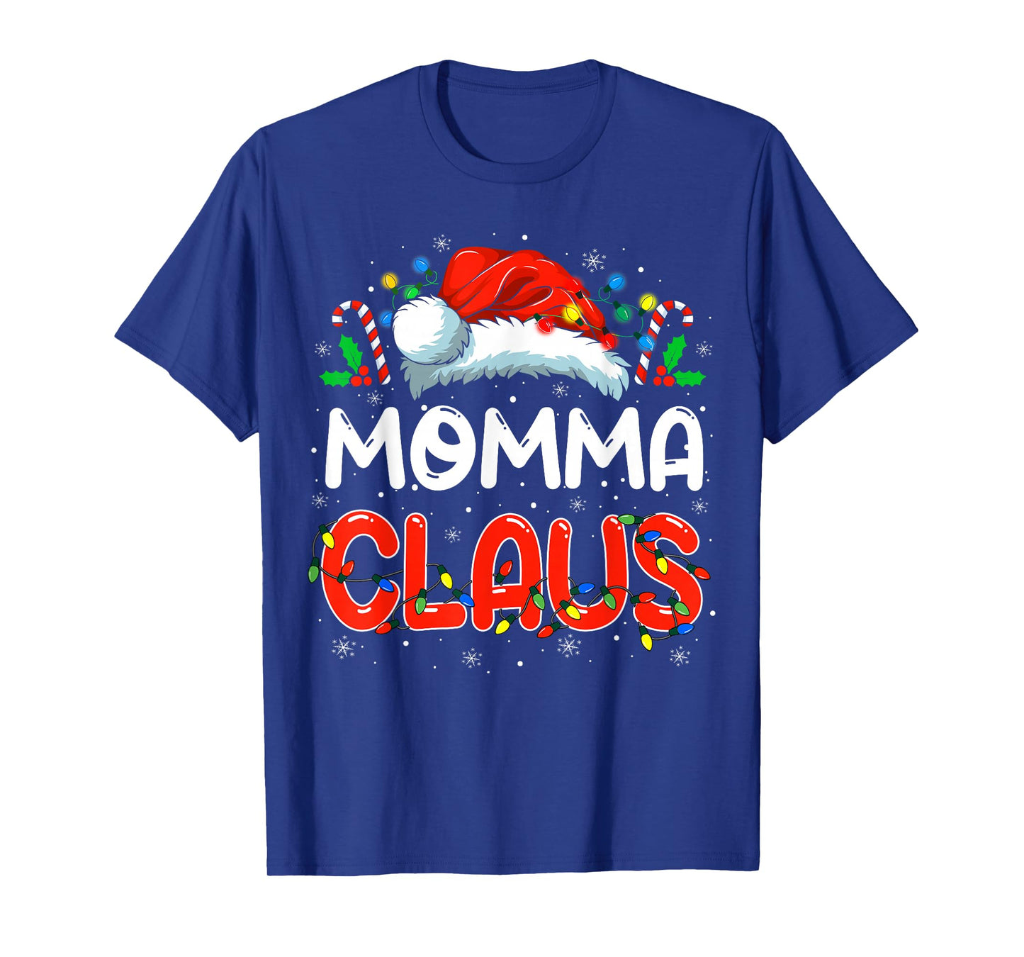 Momma Claus Christmas Family Matching Pajamas Funny Xmas T-Shirt